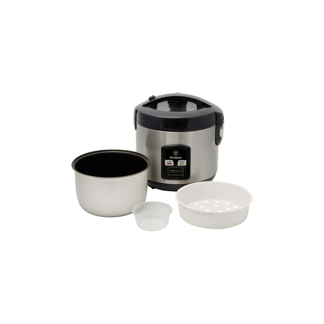5 Westinghouse 10 Cup Rice Cooker Stainless Steel W/keep Warm Function & Steamer
 - Silver, 5 of 7