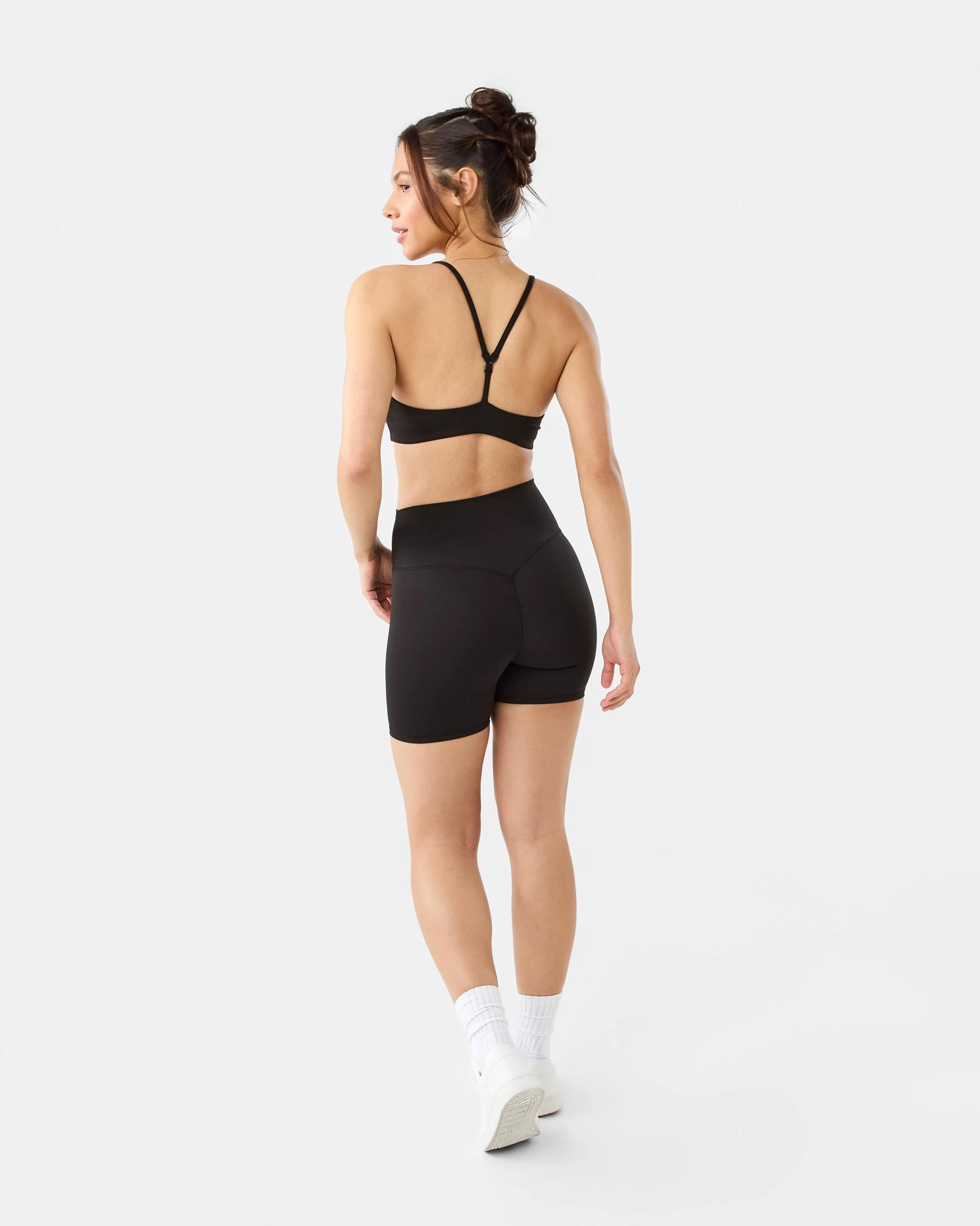 4 Active Womens Cloudform Scrunch Bike Shorts Black, 4 of 6