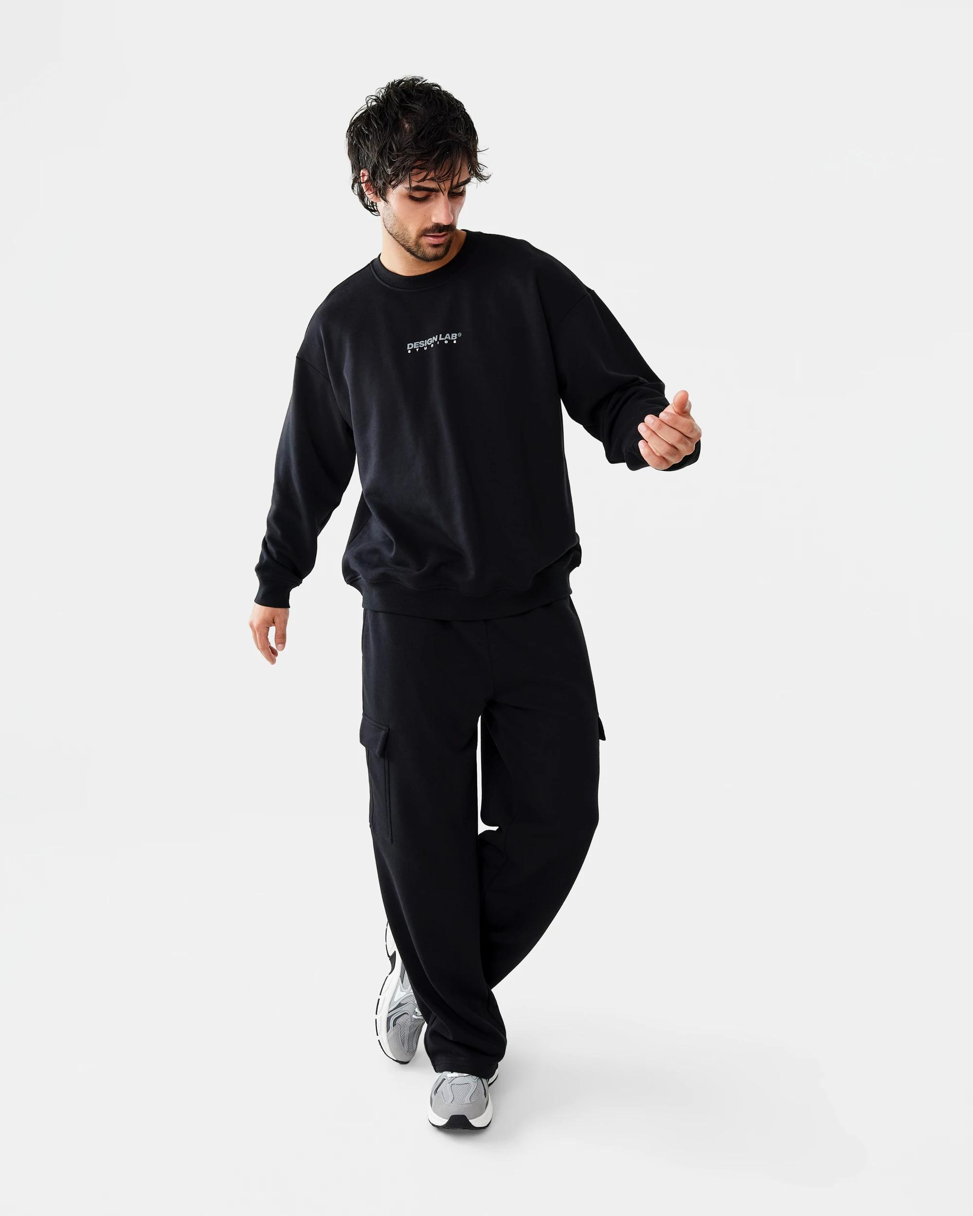 2 Terry Oversized Print Sweatshirt Blk Studio, 2 of 10