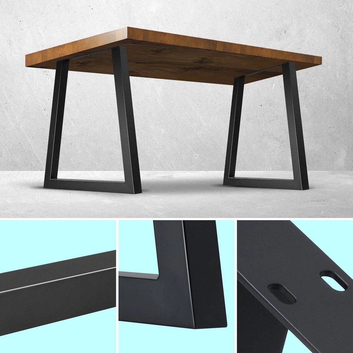 3 Ausway Coffee Dining Table Leg Metal Bench Console Feet, 3 of 3