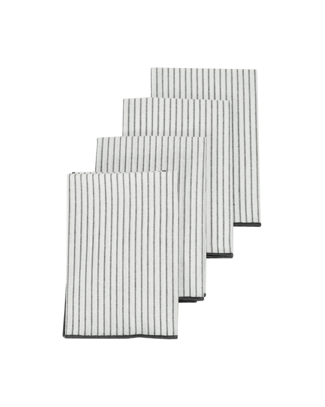 4 Pack Charcoal Stripe Nap