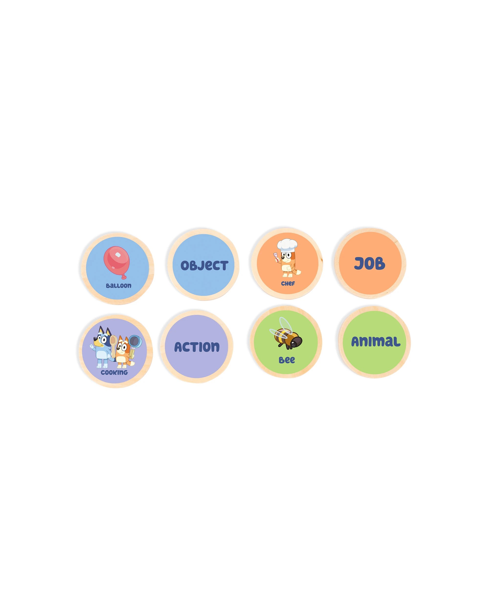 4 Bluey - Wooden Charades Set (26 Pieces), Activity Toy, Suitable for Ages 3+ - Multi, 4 of 5