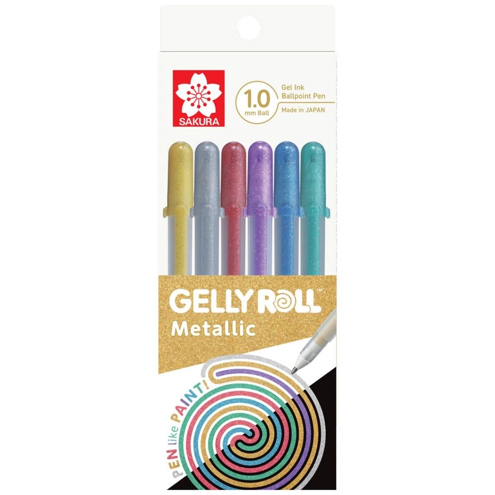 1 Sakura Gelly Roll Pen Metallic 6 Pack, 1 of 3