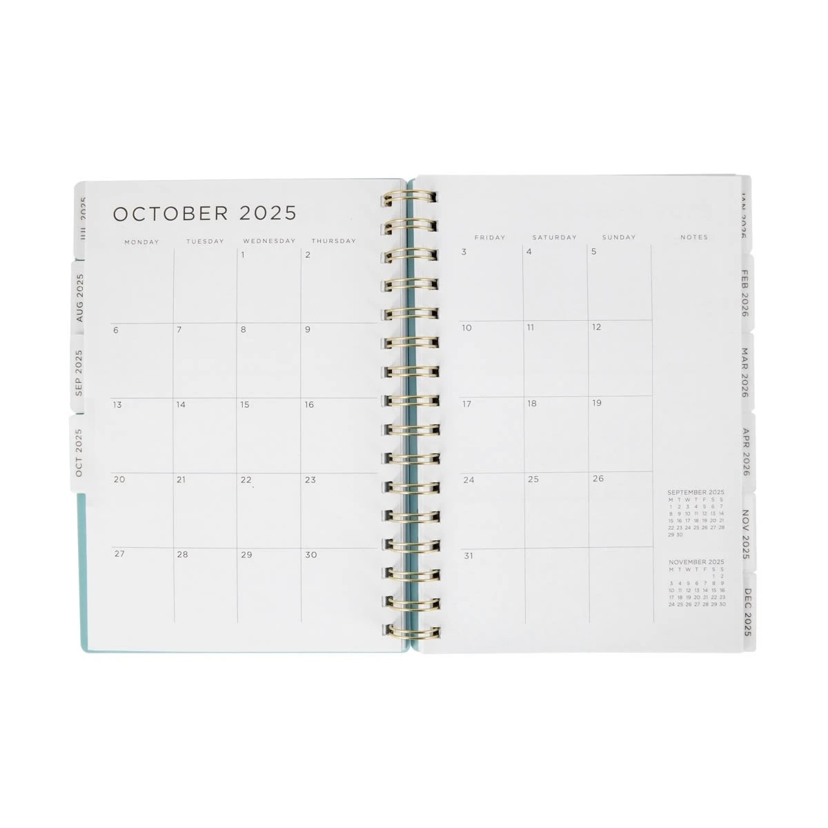 4 25/26 A5 Spiral Weekly Diary, 4 of 7