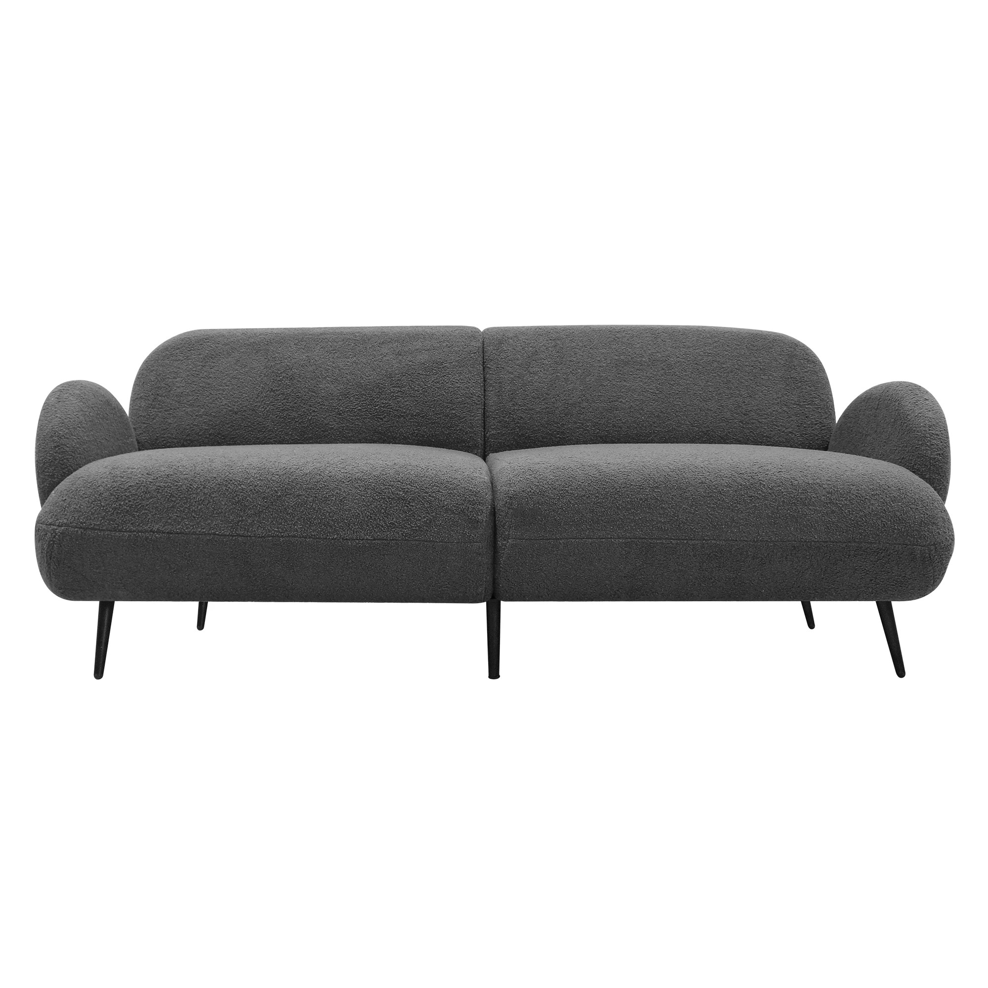 2 Levede 3-seater Boucle Sofa - Grey, 2 of 6
