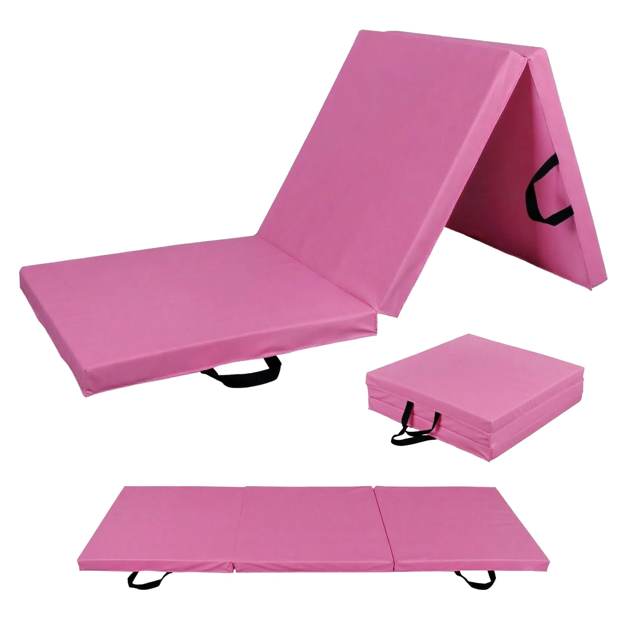 4 Fitness Master Folding Exercise Floor Mat Dance Yoga Gymnastics Training Home Pu, 4 of 10