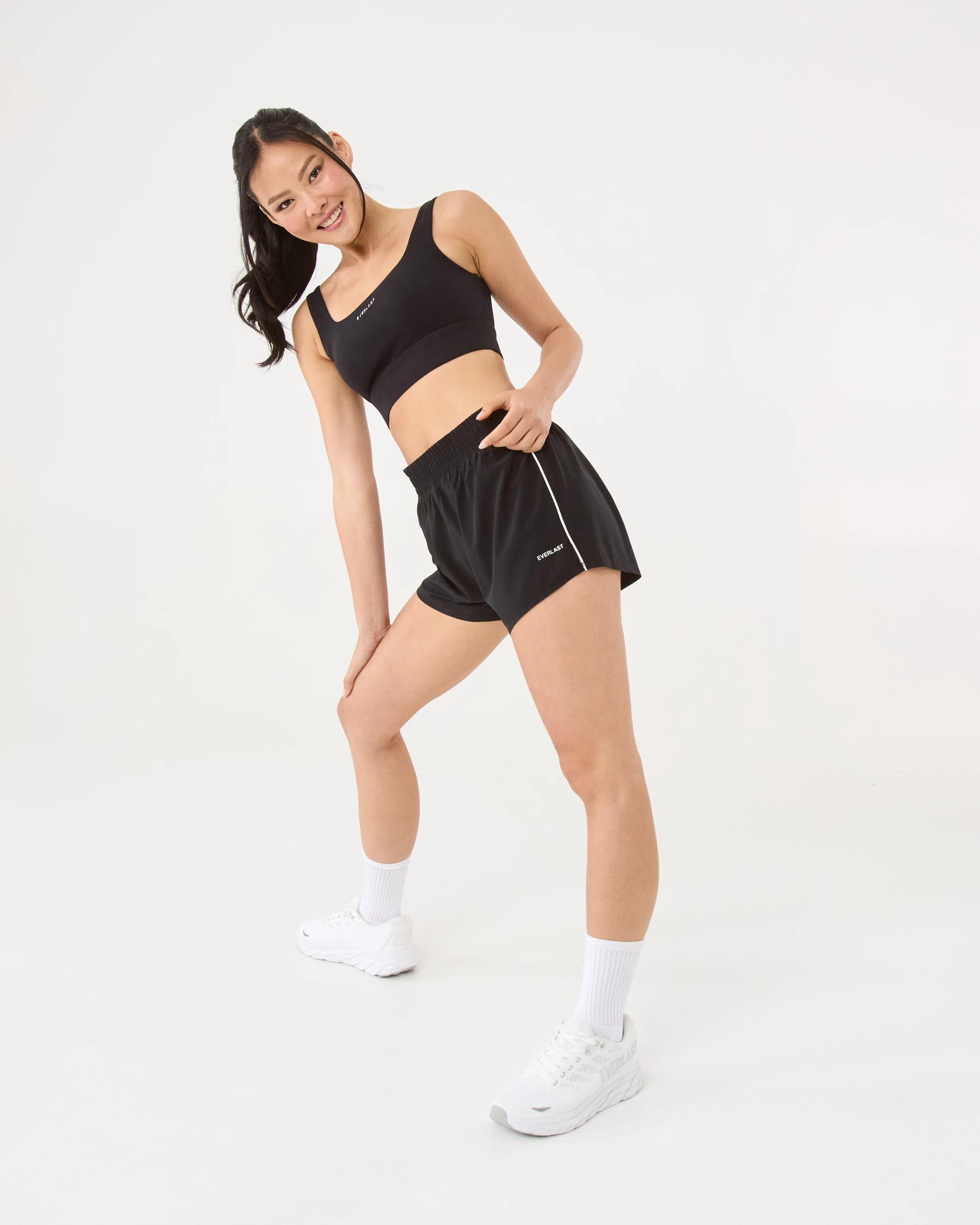 3 Everlast Womens Running Shorts Black, 3 of 8