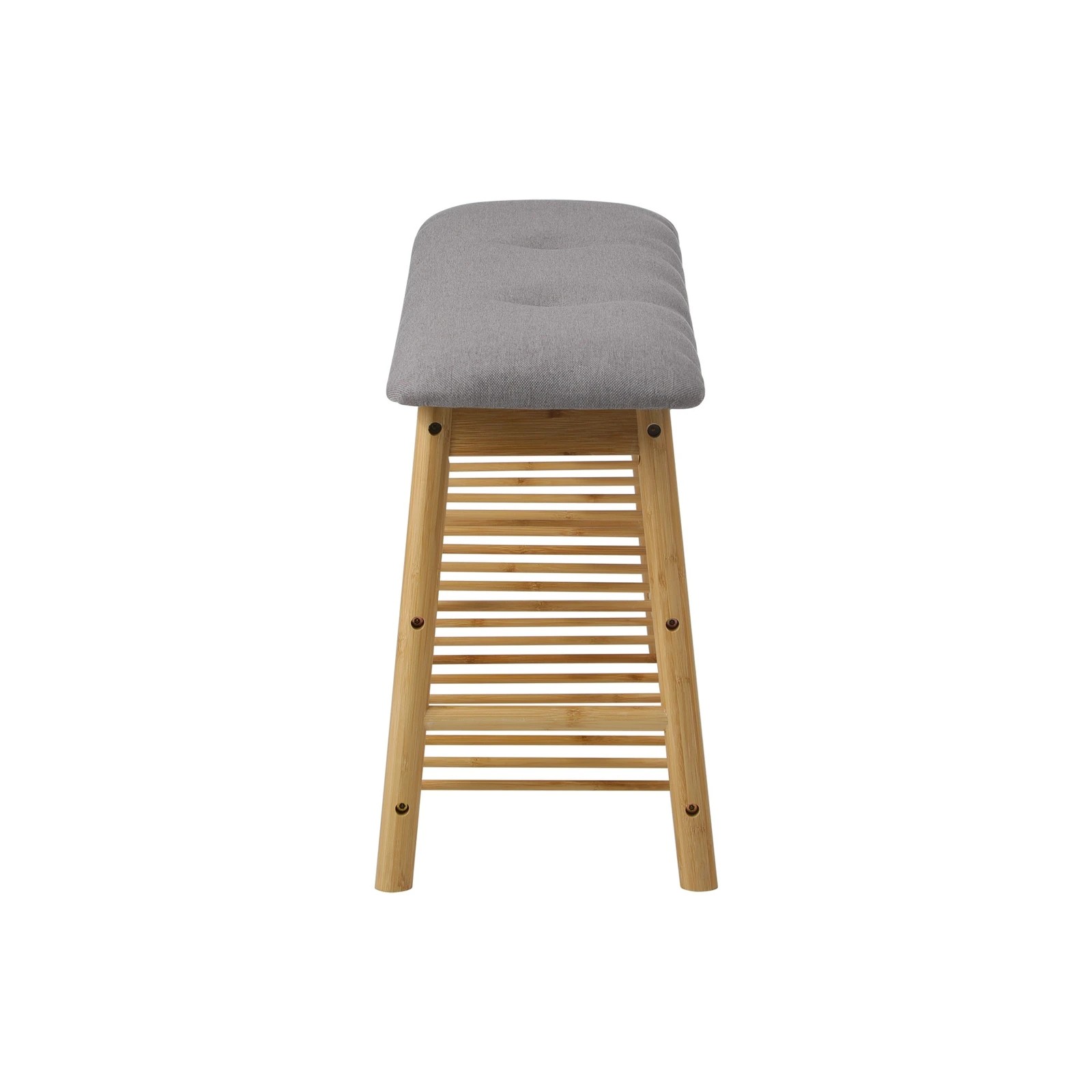 8 Oikiture Shoe Storage Bench Bamboo Shoes Rack Cabinet Shelf Organiser Stool 90cm
 - Natural, 8 of 10