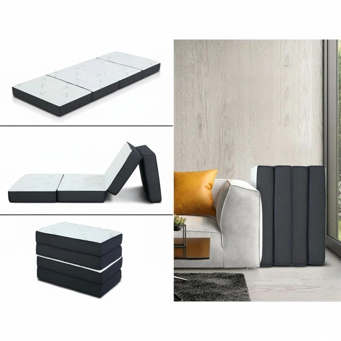 1 Giselle Bedding Foldable Mattress Folding Foam Sofa Bed Mat - Single Bed - Multi, 1 of 3
