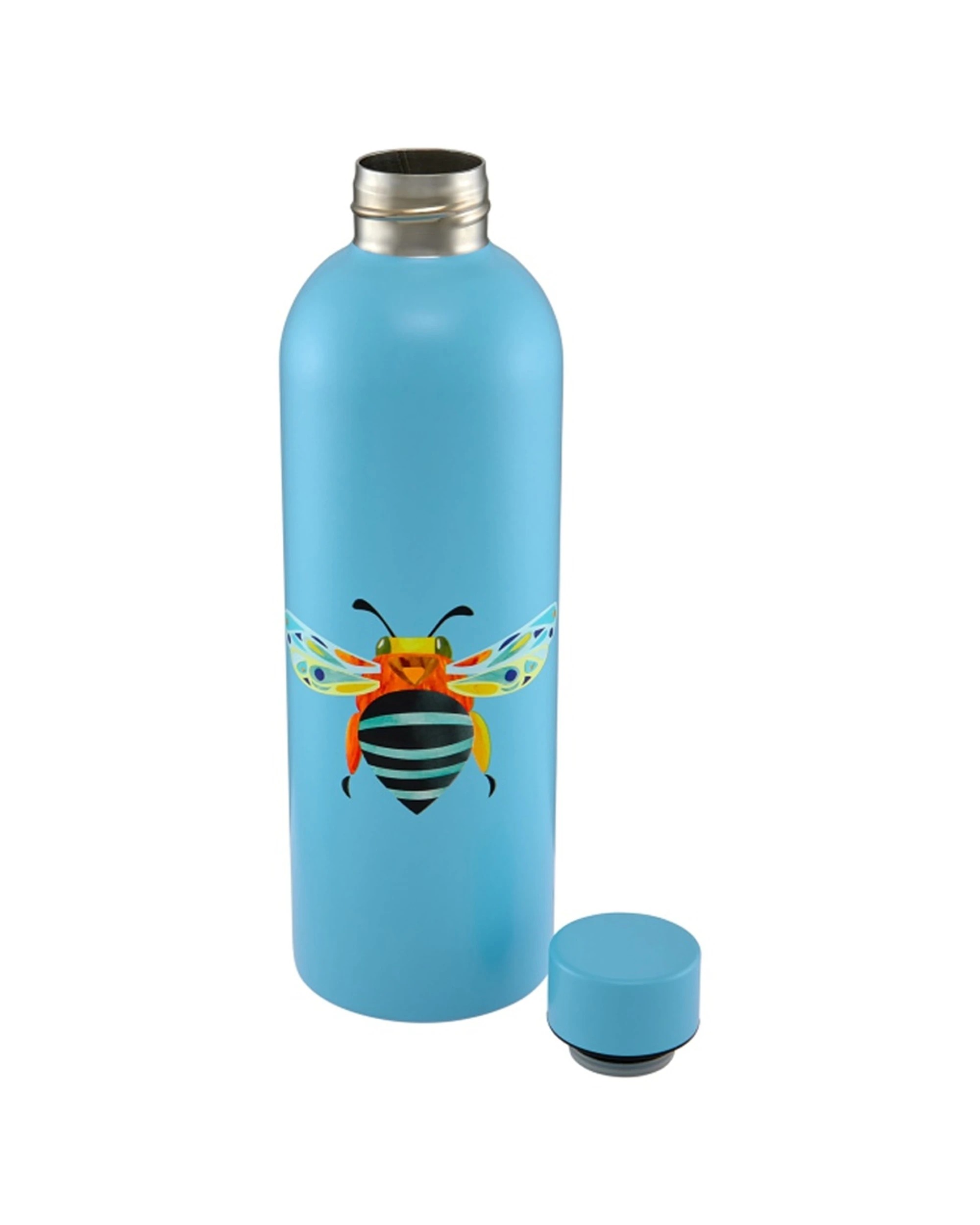 3 Maxwell & Williams 2x Pete Cromer Garden Party Insulated Bottle Set 750ml Banded Bee - Blue, 3 of 5