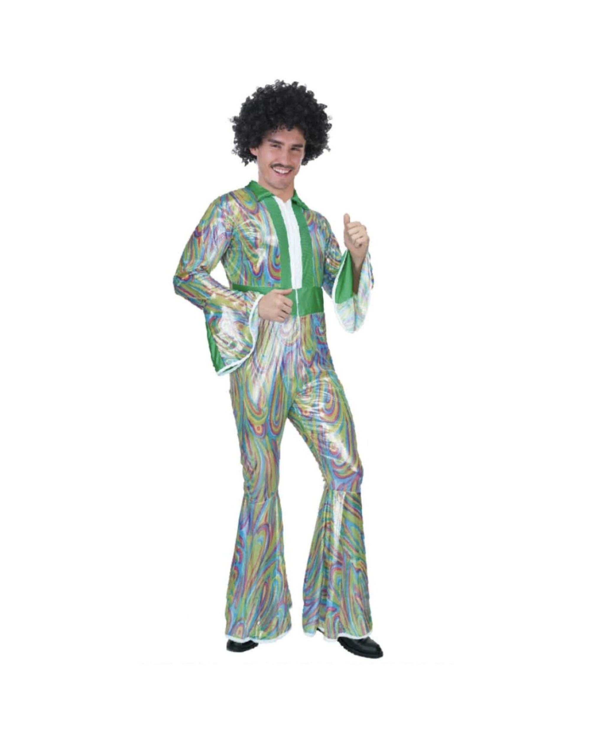 1 BR Costumes Men's Disco Costume with Shiny Finish for Retro Party Dancing, 1 of 1
