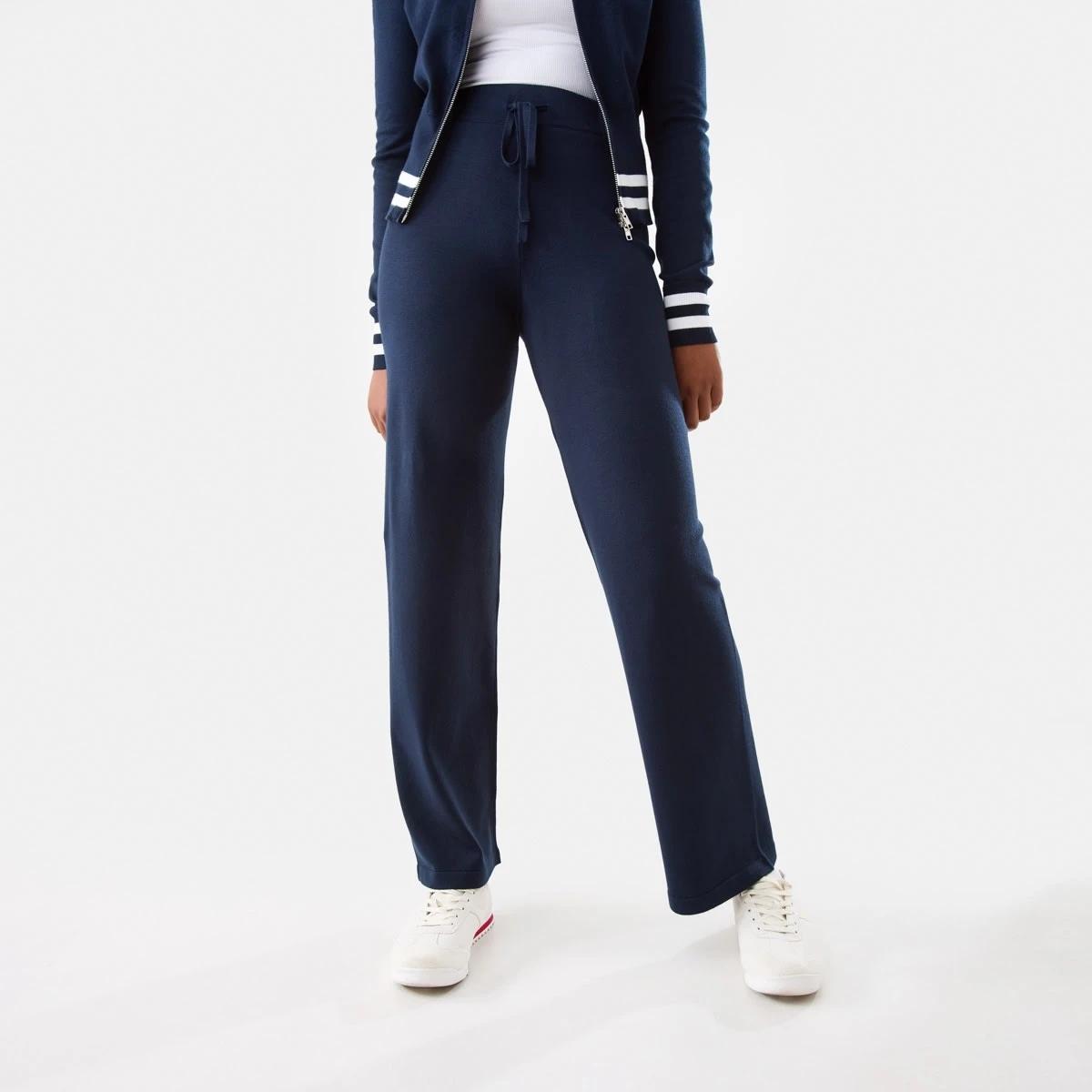 1 True Knit Tie Waist Pants Navy Blaze, 1 of 6
