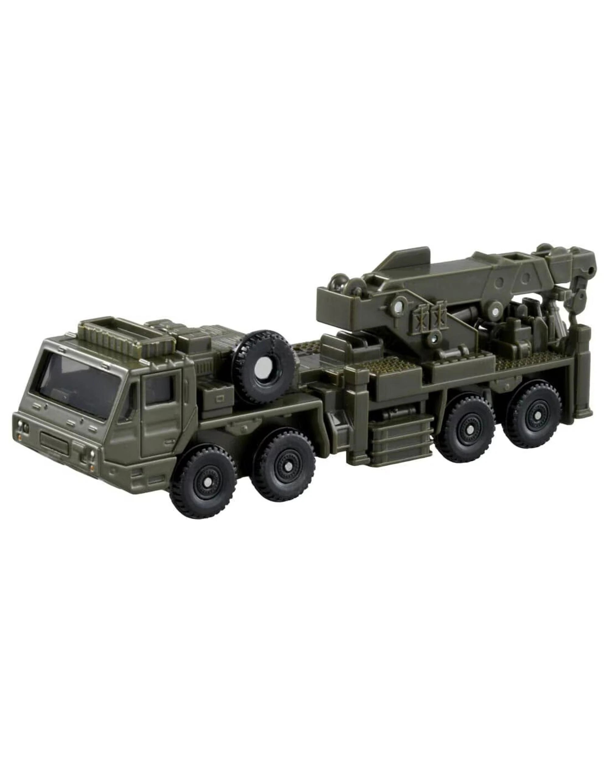 1 Tomica Long Type No.141 Japan Self-Defense Force Heavy Wheeled Recovery Vehicle, 1 of 3