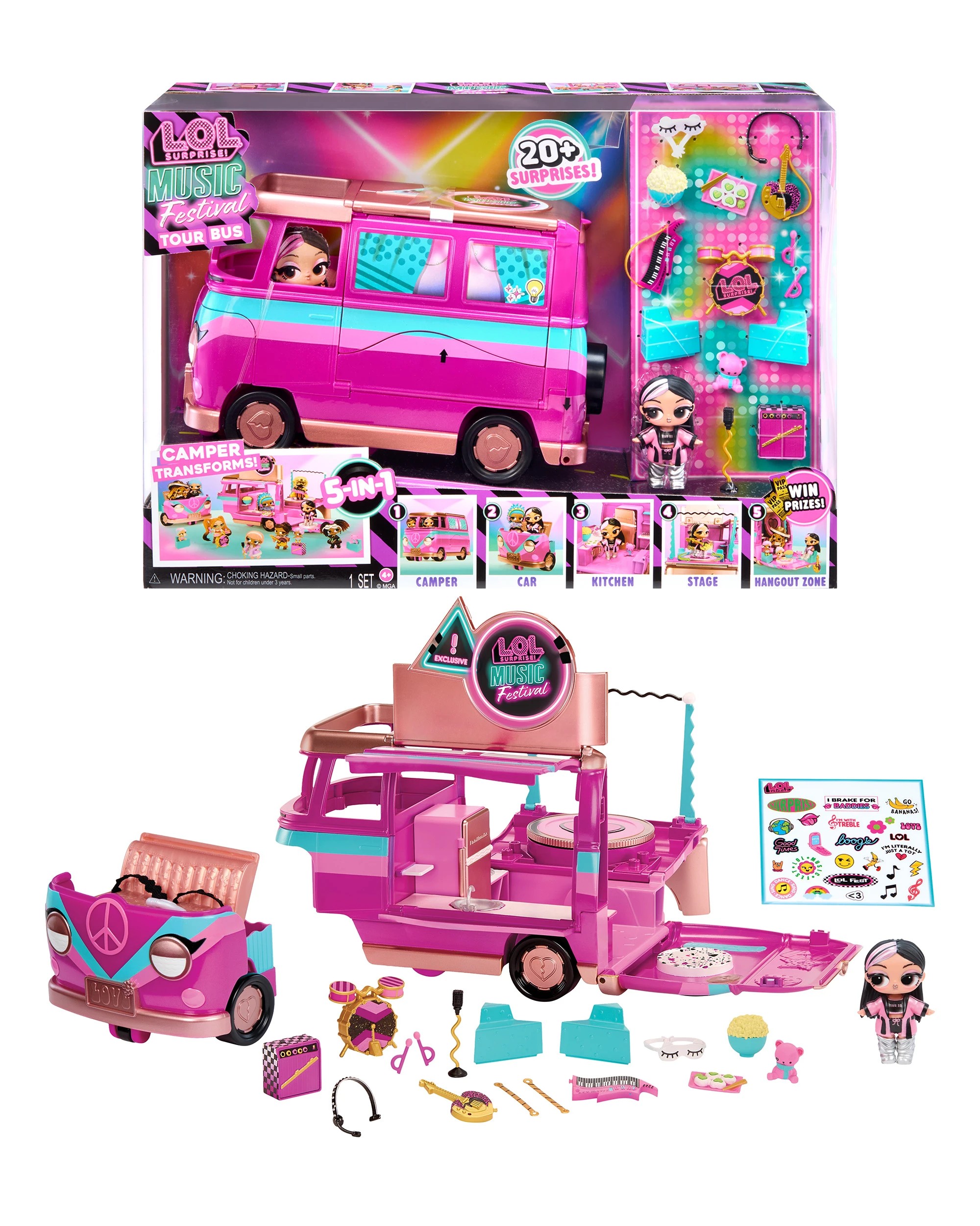 1 L.O.L. Surprise! L.O.L. Surprise Music Festival Tour Bus - Multi, 1 of 7