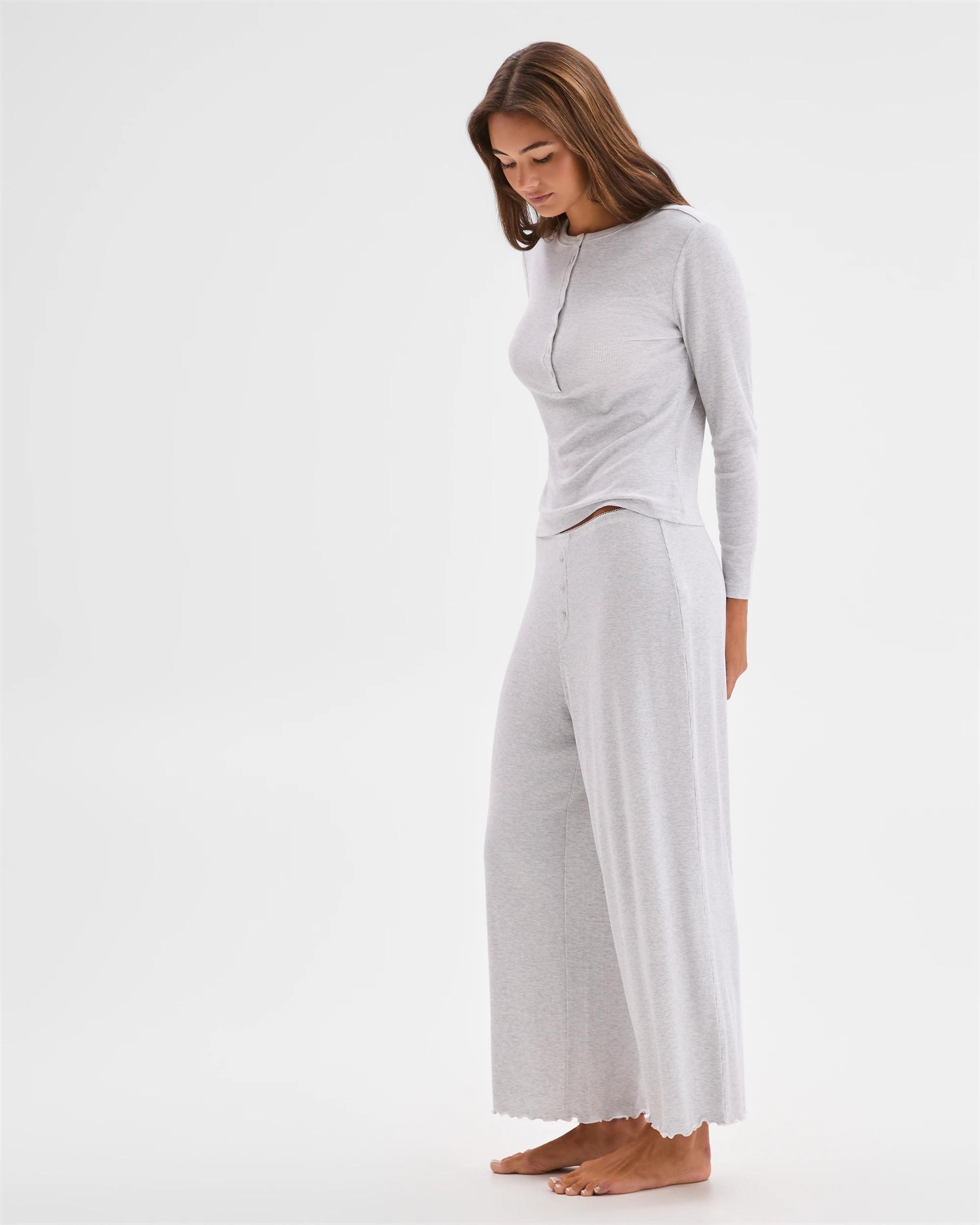 4 Lily Loves Modal Rib Sleep Pants GREY, 4 of 6