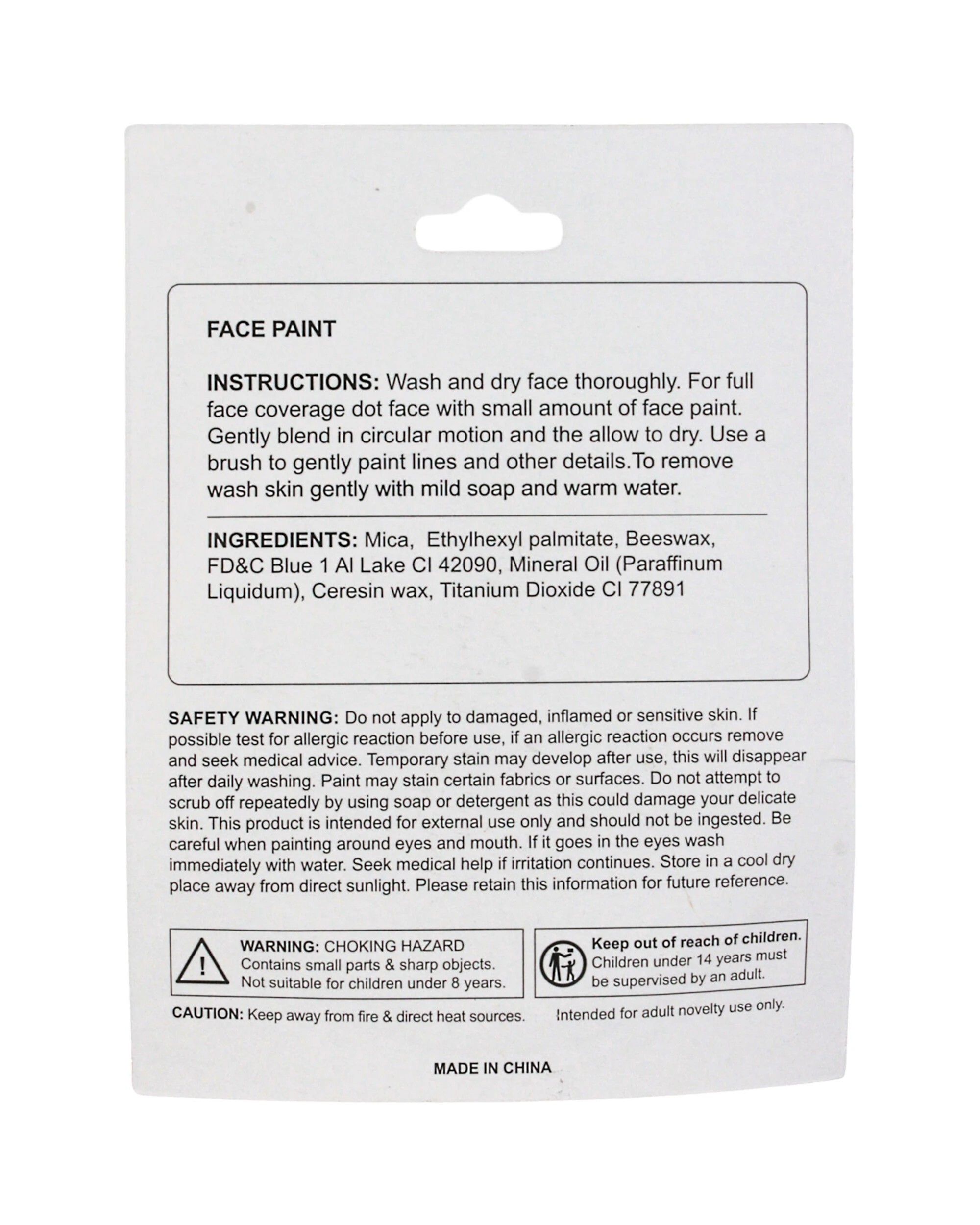 2 Partyrama Makeup Base Face Paint - One Size - Blue, 2 of 2