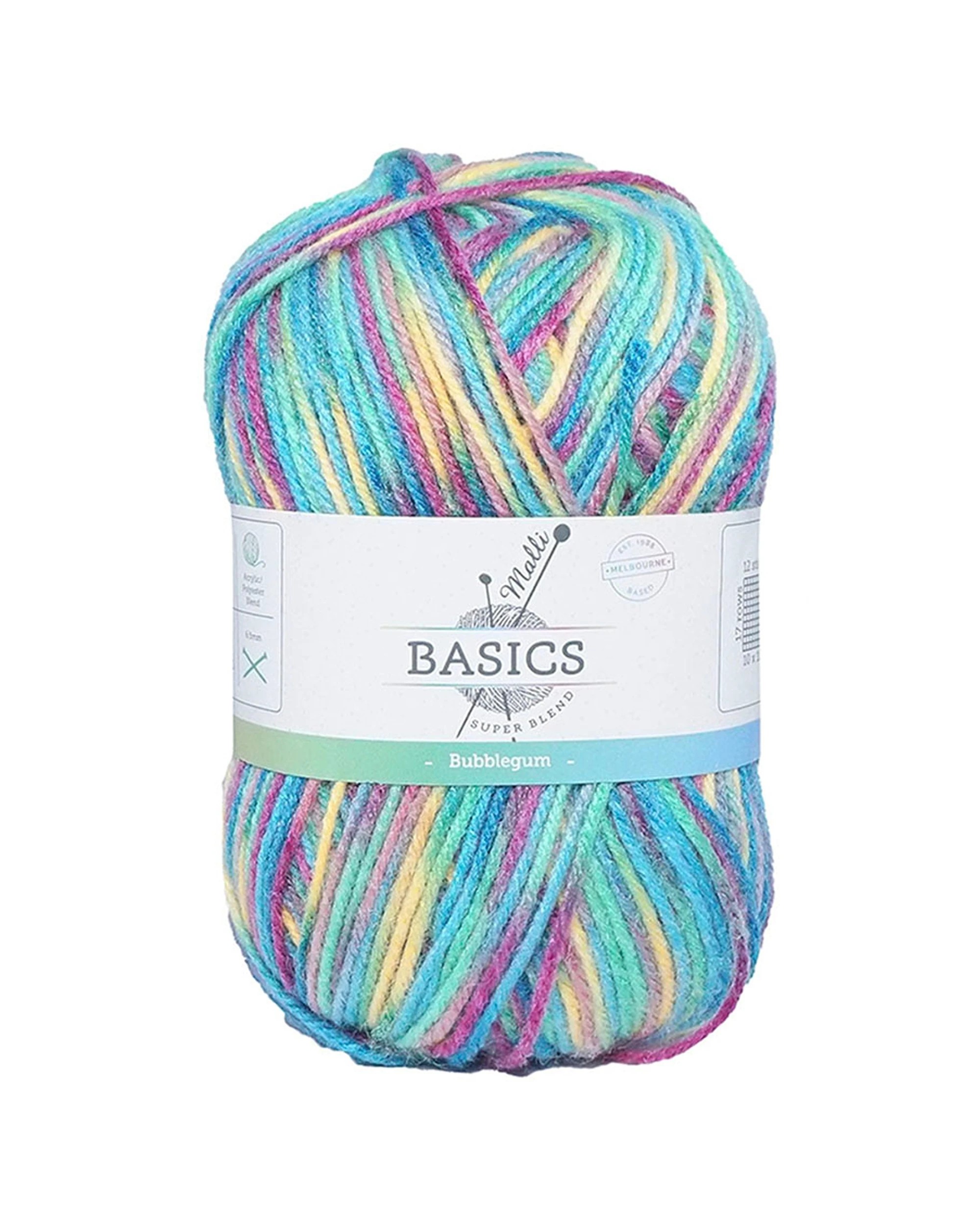 2 Malli 10PK Blend Basic 100g High Quality Durable Acrylic Polyester Yarn - Pink, 2 of 2