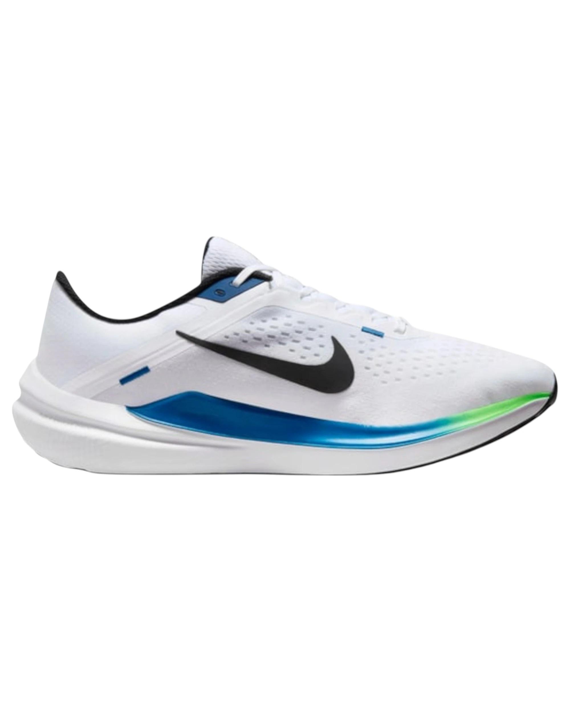 1 Nike Mens Air Winflo 10 White/ Blue Athletic Running Shoes WHITE/BLUE, 1 of 8