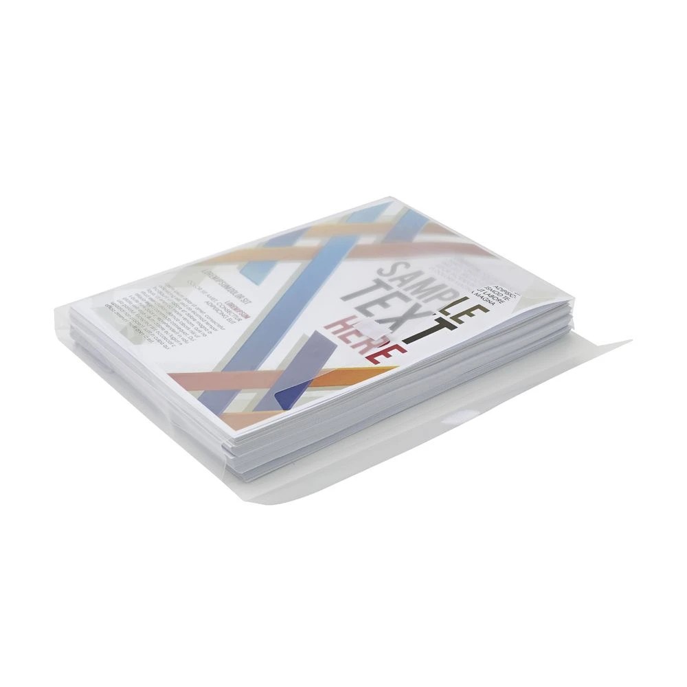 3 J.Burrows Expanding Binder Document Wallet A4 Clear 3 Pack, 3 of 4