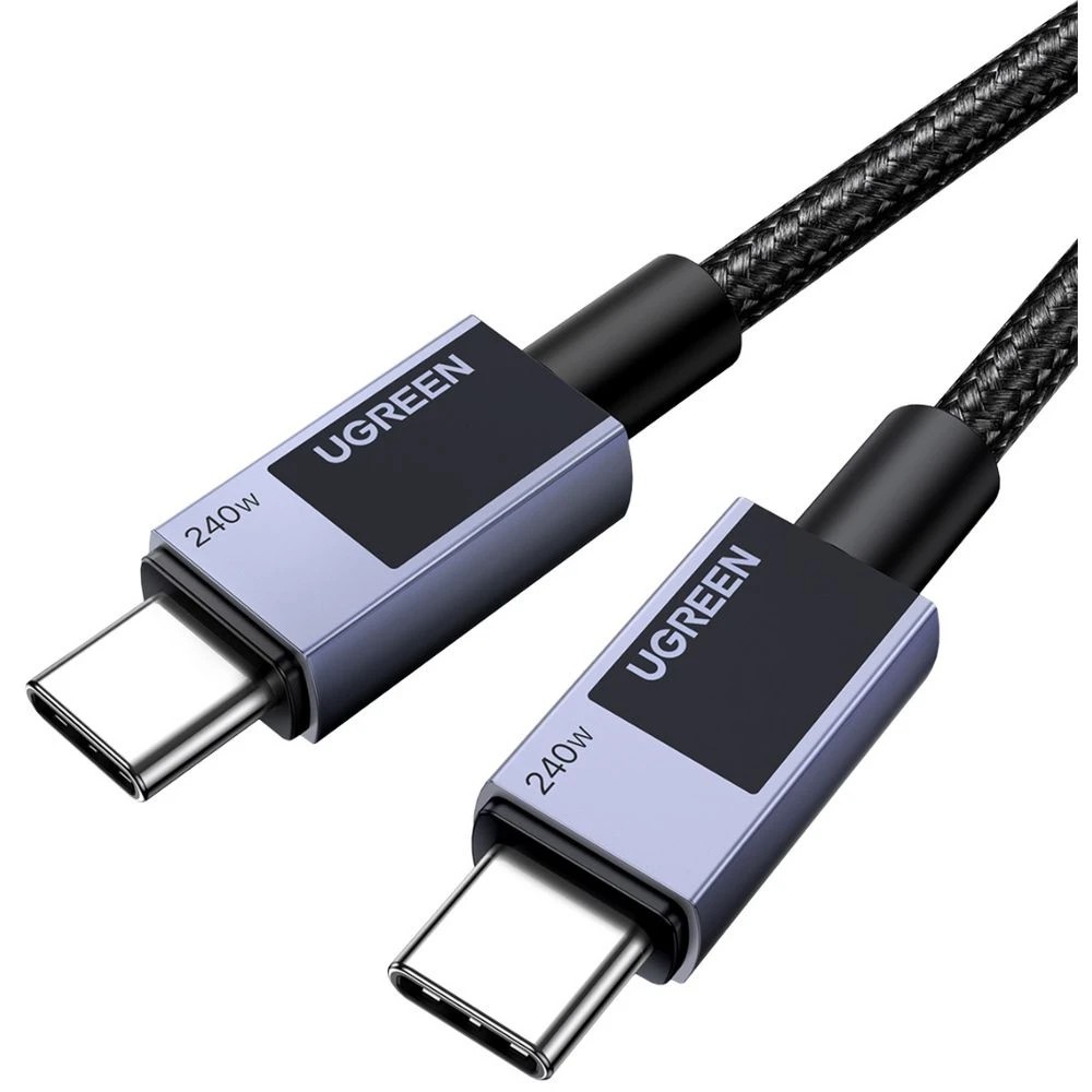 2 UGREEN USB-C to USB-C 5A/240W Braided Cable 1M Space Grey, 2 of 7
