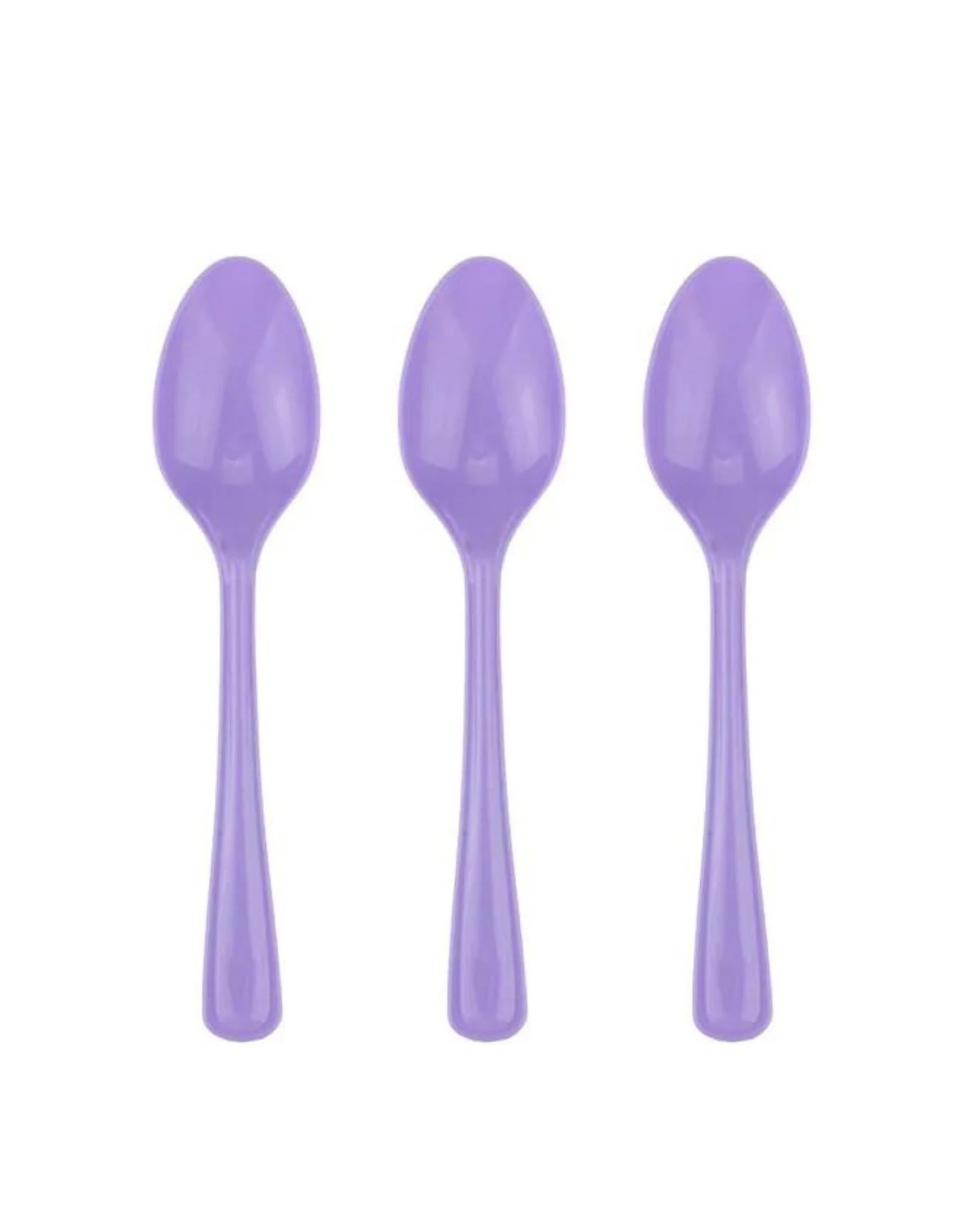 1 Alpen Lavender Reusable Plastic Spoons Pack of 20 - Purple, 1 of 3