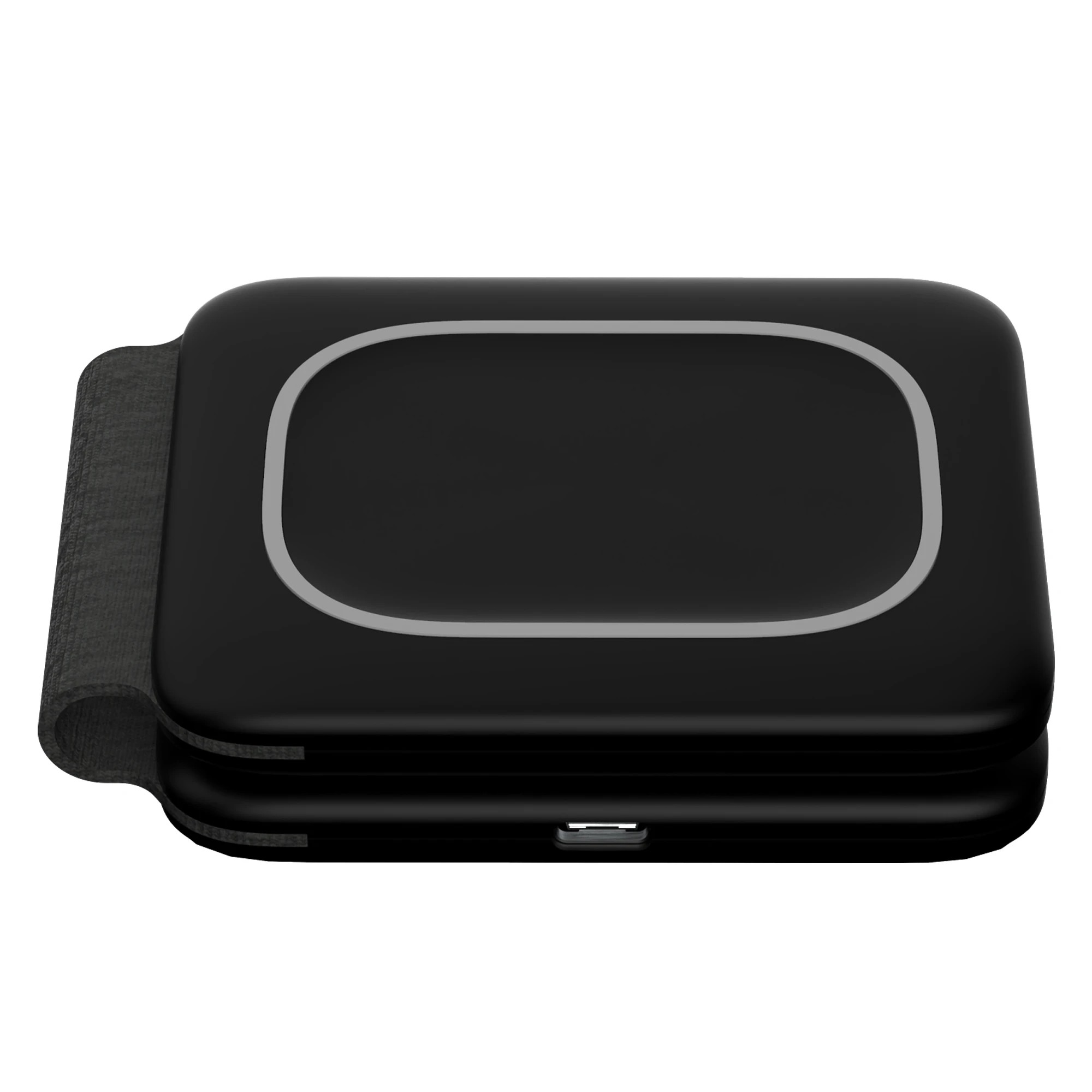 4 TODO 2 in 1 Wireless Phone Charger 15W Fast Charge Earphone QI Magnetic Charge Pad - Black, 4 of 5