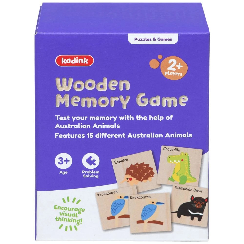 1 Kadink Wooden Memory Game Australian Animals, 1 of 4