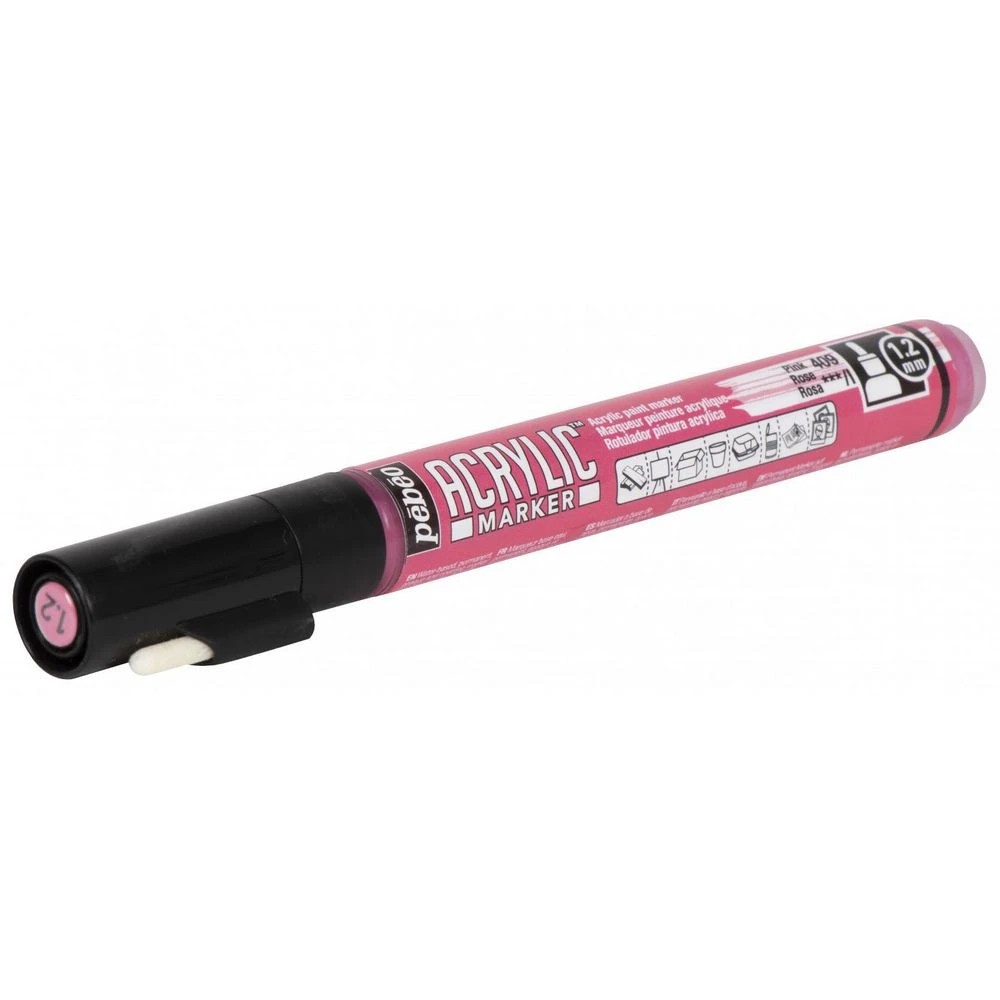 2 Pebeo Acrylic Paint Marker 1.2mm Pink, 2 of 3