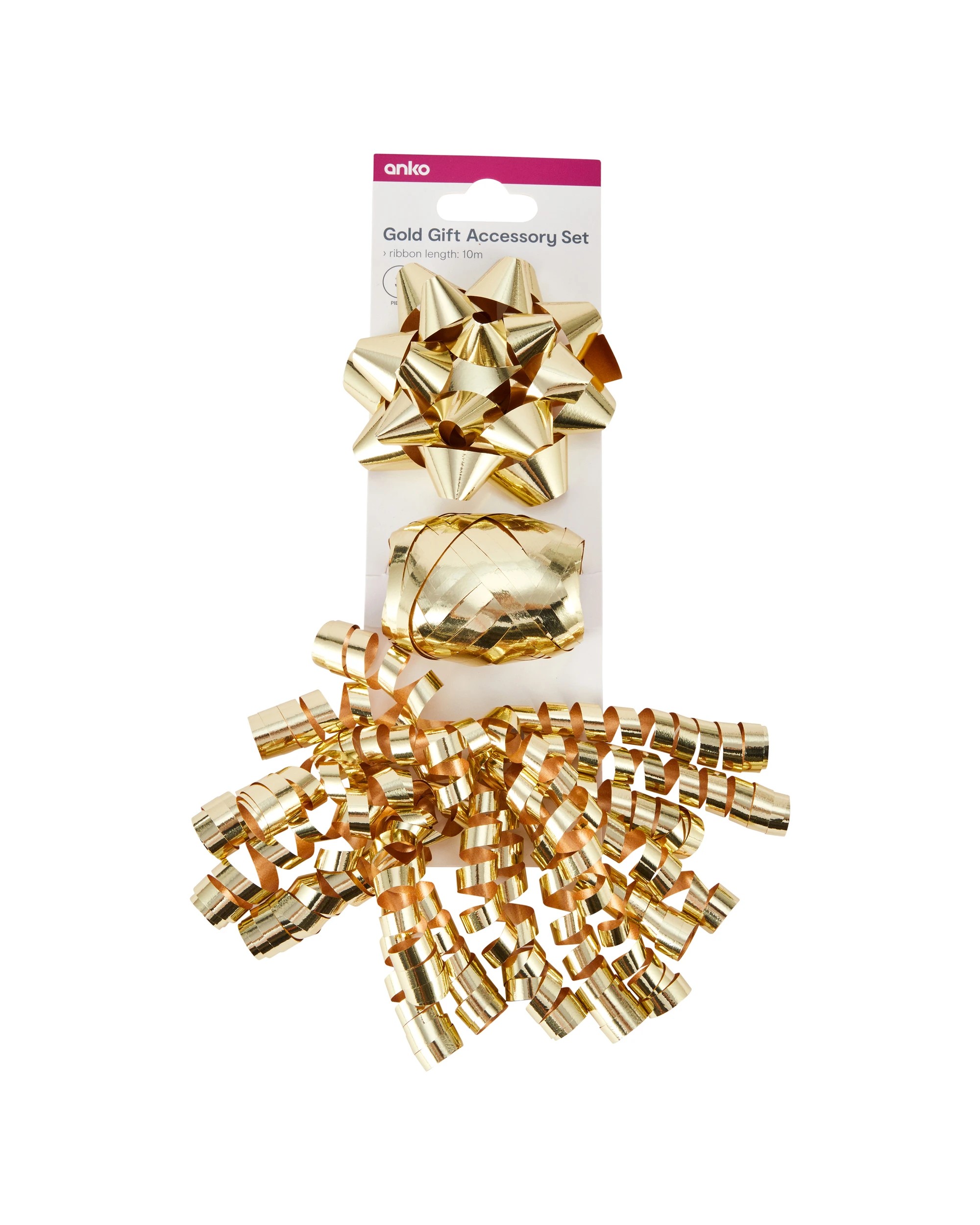 1 3 Piece Gift Accessory Set - Gold Look, 1 of 5
