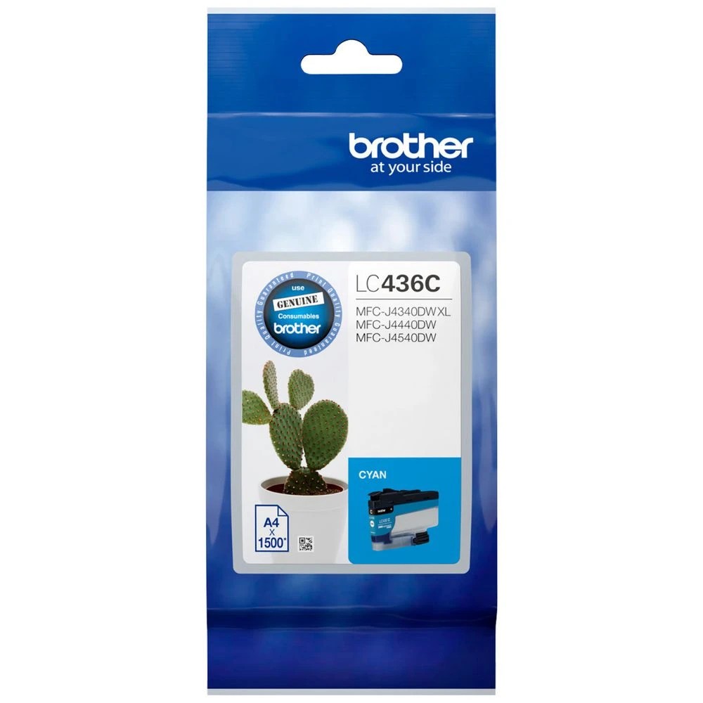 1 Brother INKvestment LC 436C Ink Cartridge Cyan, 1 of 1