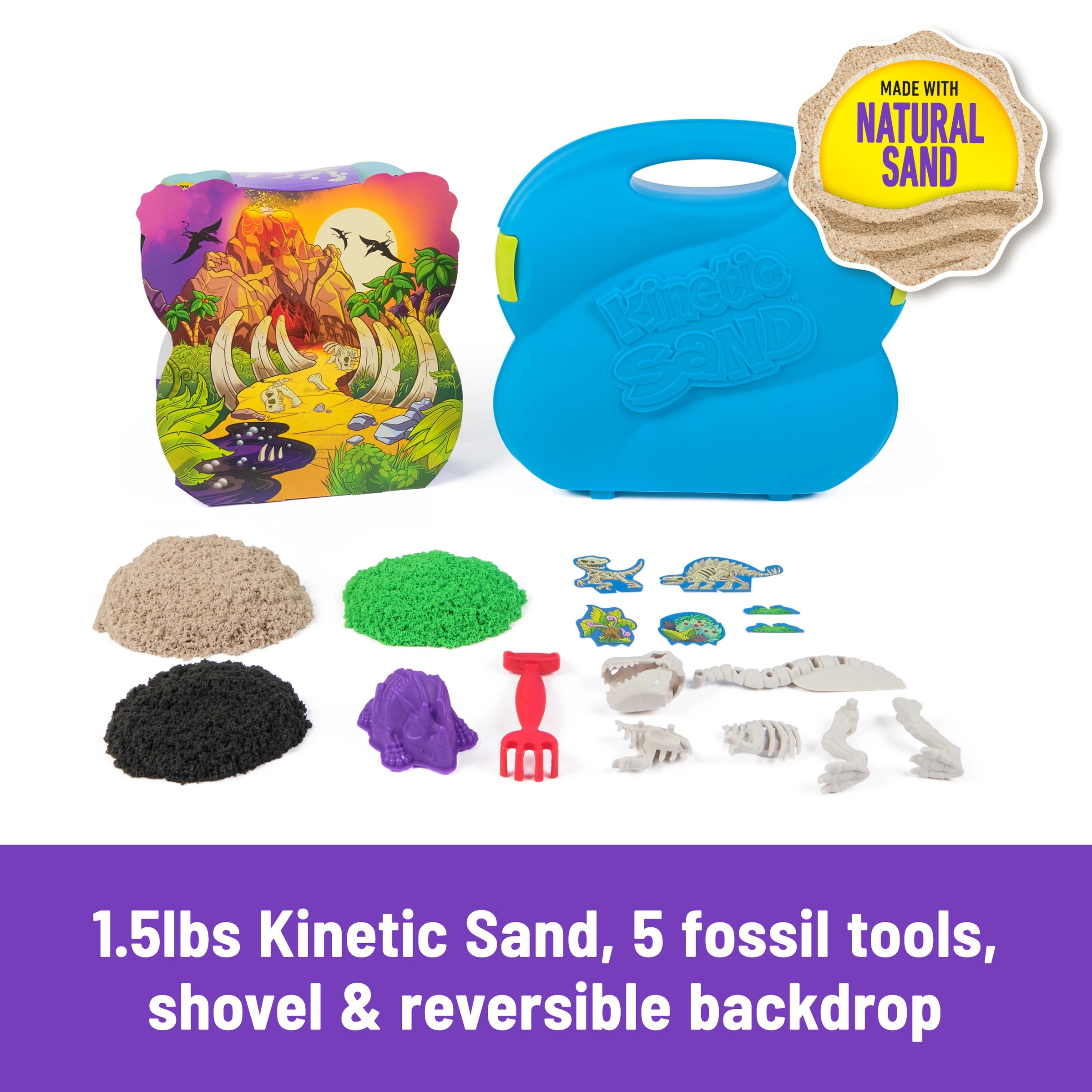 3 Kinetic Sand Dino Fossil Dig Case - Multi, 3 of 7