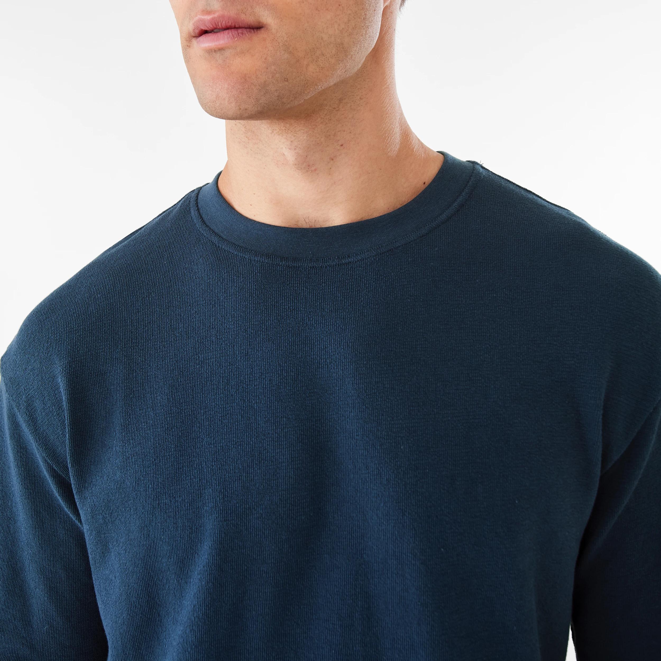 6 Oversized Textured T-shirt SPELL NAVY, 6 of 6