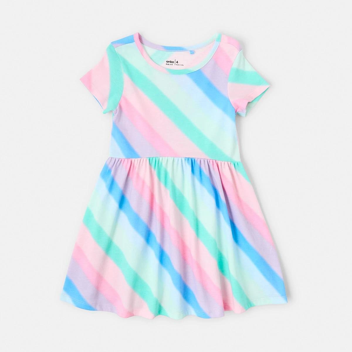 8 Jersey Dress Rnbw Strp, 8 of 9