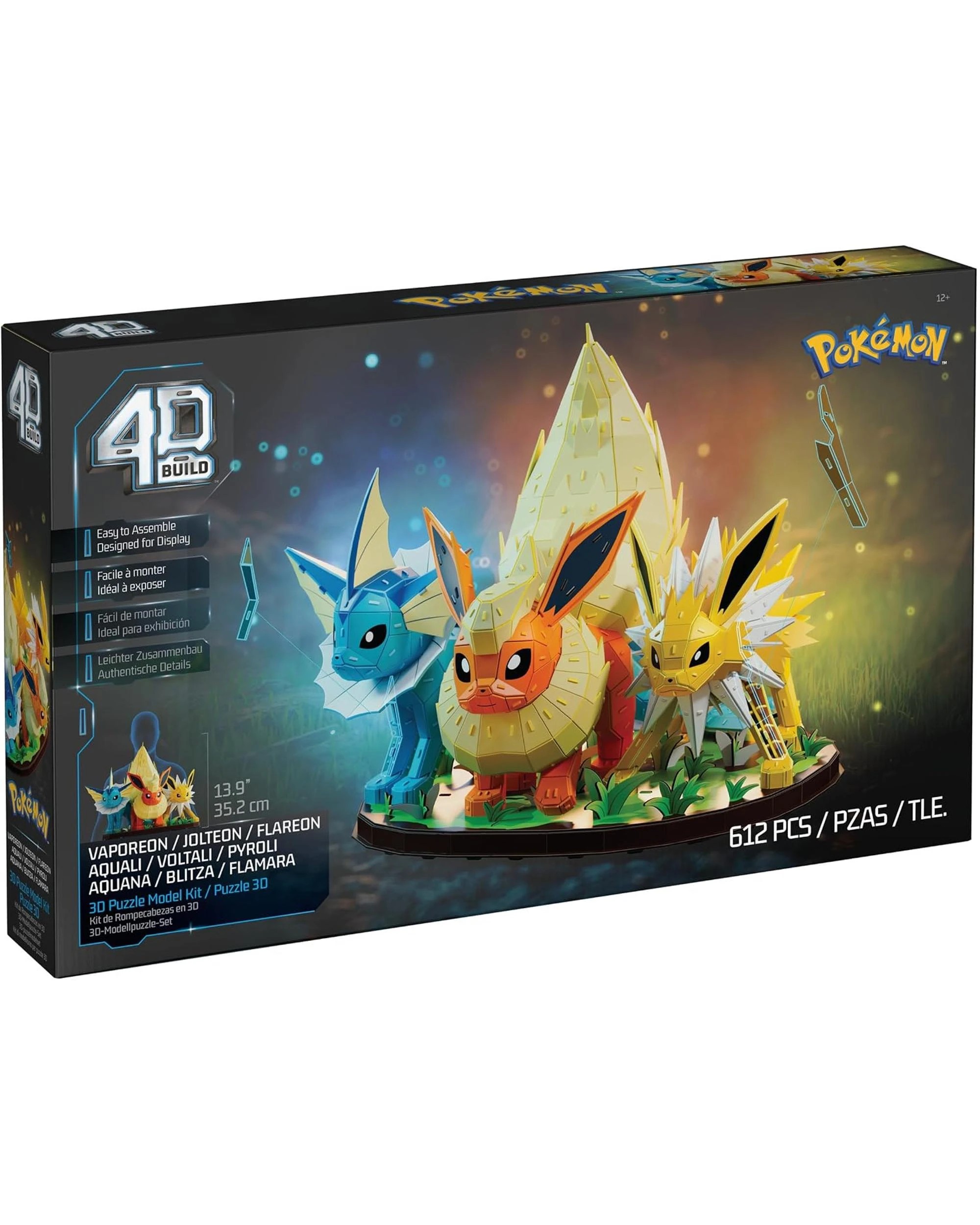 8 4D Build Pokemon Vaporeon/Jolteon/Flareon Model Kit, 8 of 9