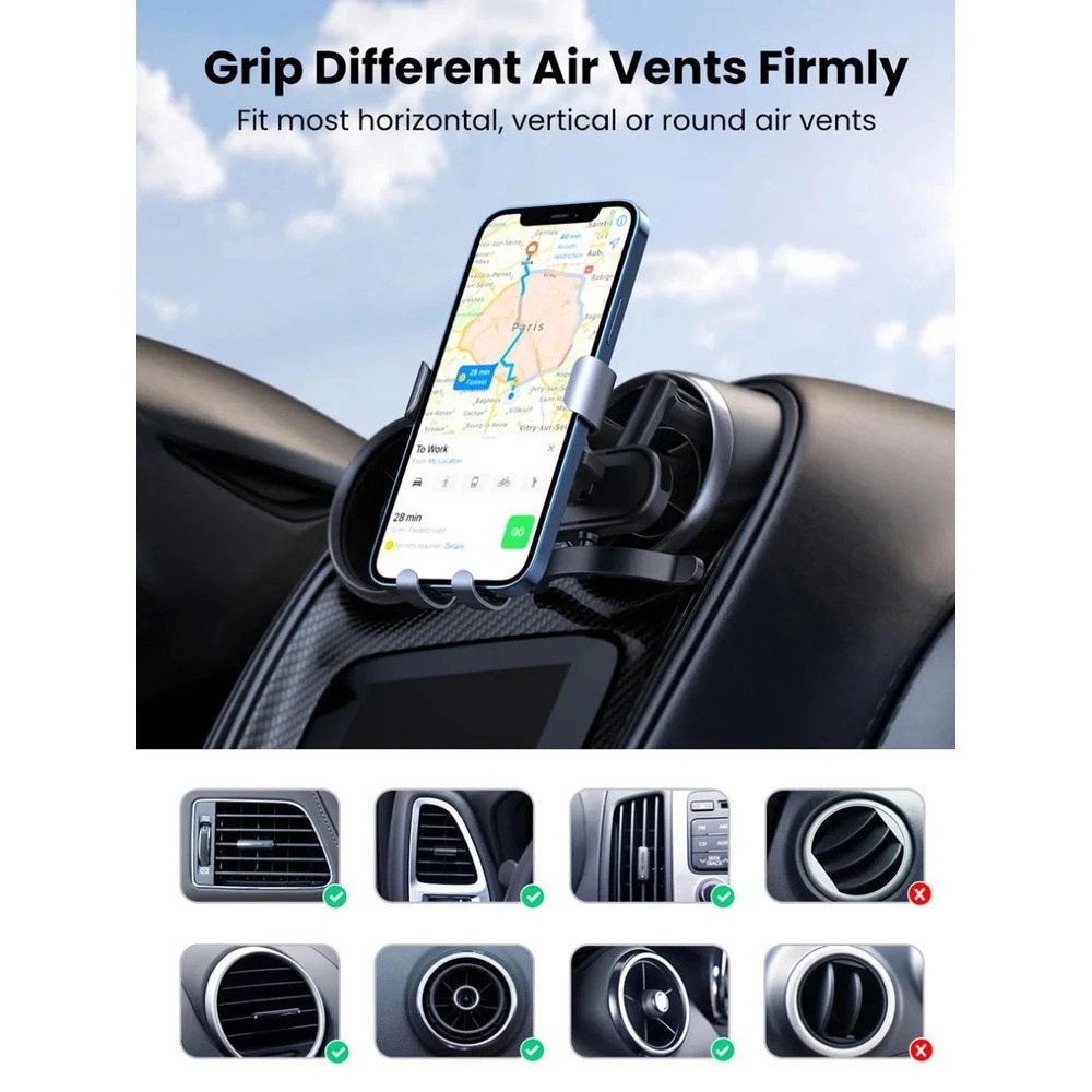 2 UGREEN Gravity Car Air Vent Mount, 2 of 6