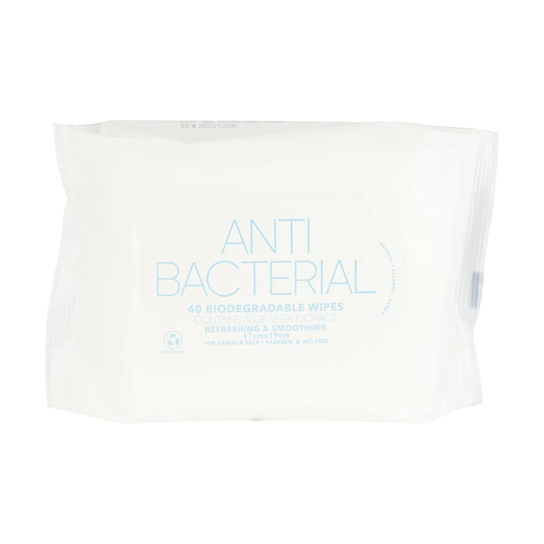 1 40 Pack Refreshing & Smoothing Wipes - Anti Bacterial, 1 of 4