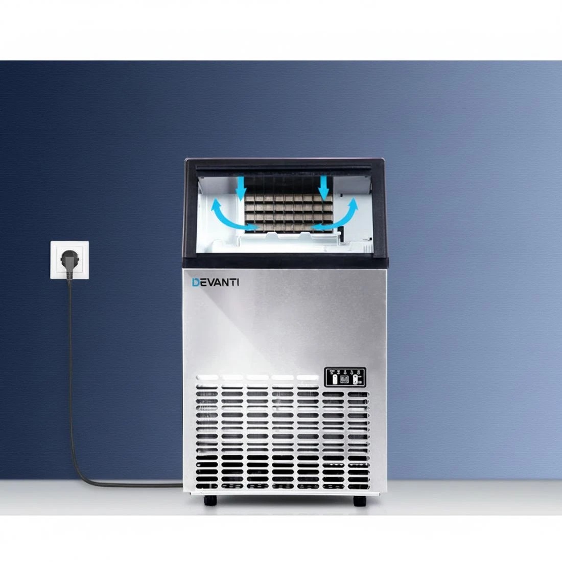 7 Devanti 45-60kg Commercial Ice Maker Machine - Black, 7 of 8