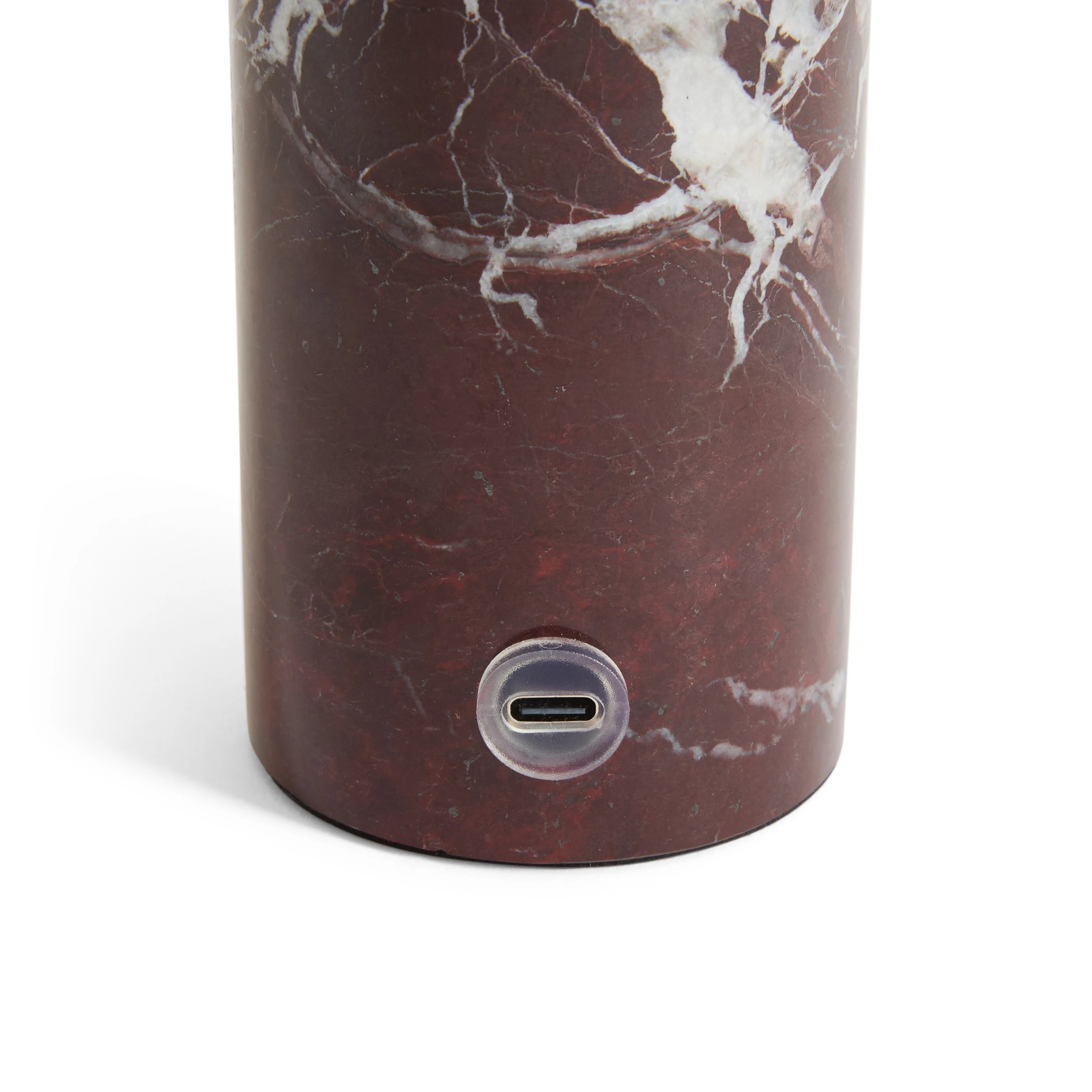 6 Marble Portable Rechargeable Lamp - Merlot, 6 of 7