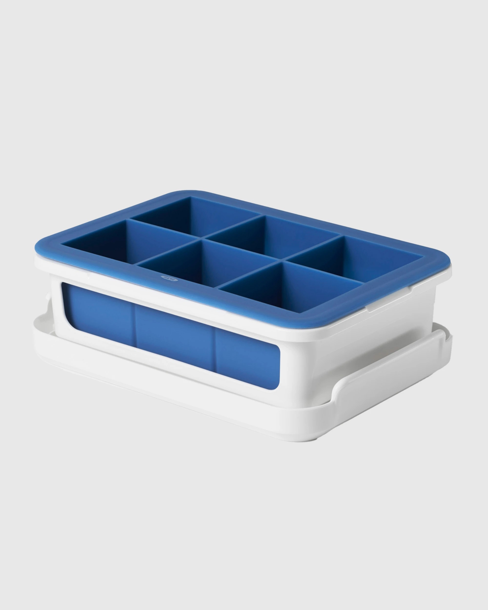 2 OXO Good Grips Covered Silicone Ice Cube Tray - Large Cubes - Grey, 2 of 4