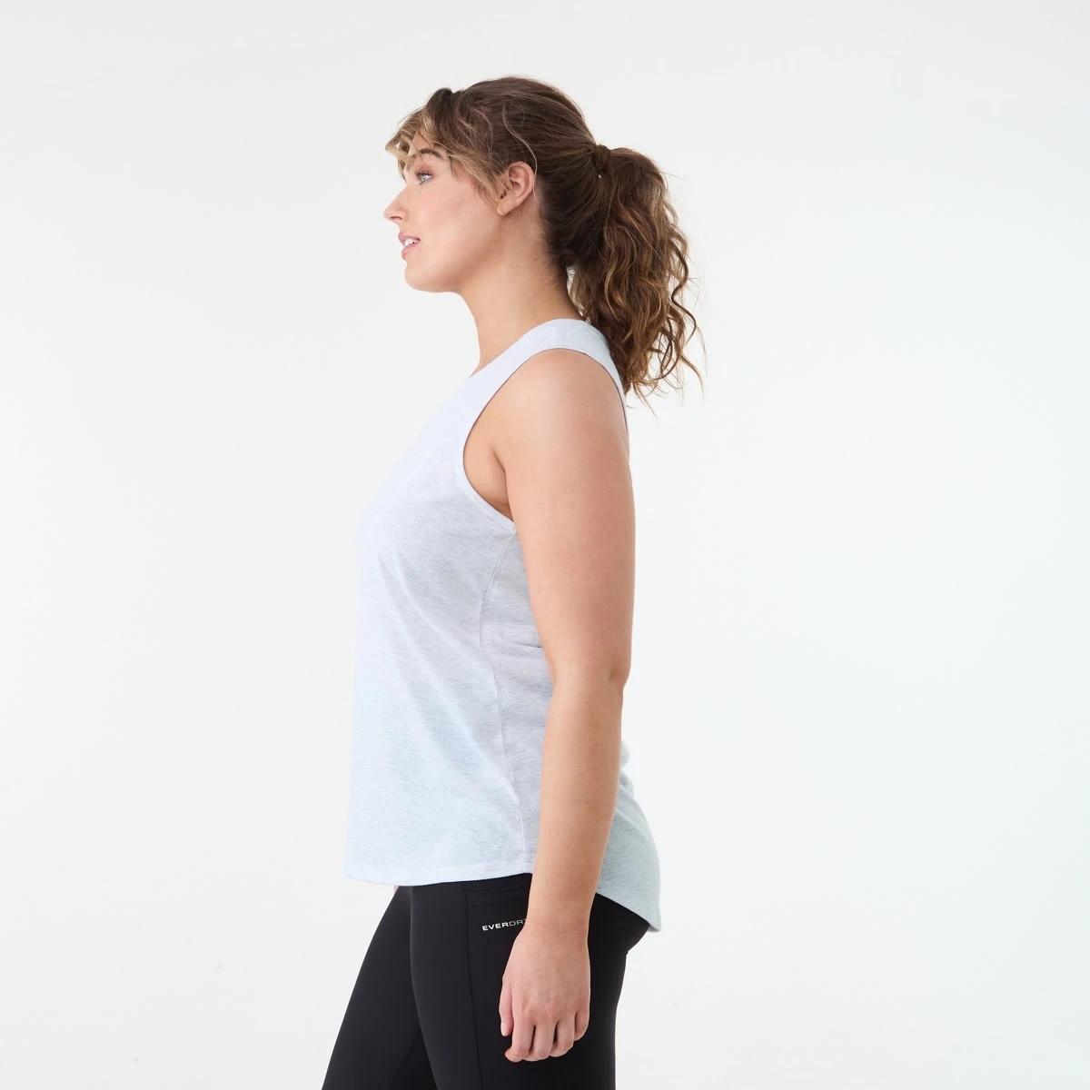2 Everlast Womens Keyhole Tank EVERLAST WHITE MARLE, 2 of 7