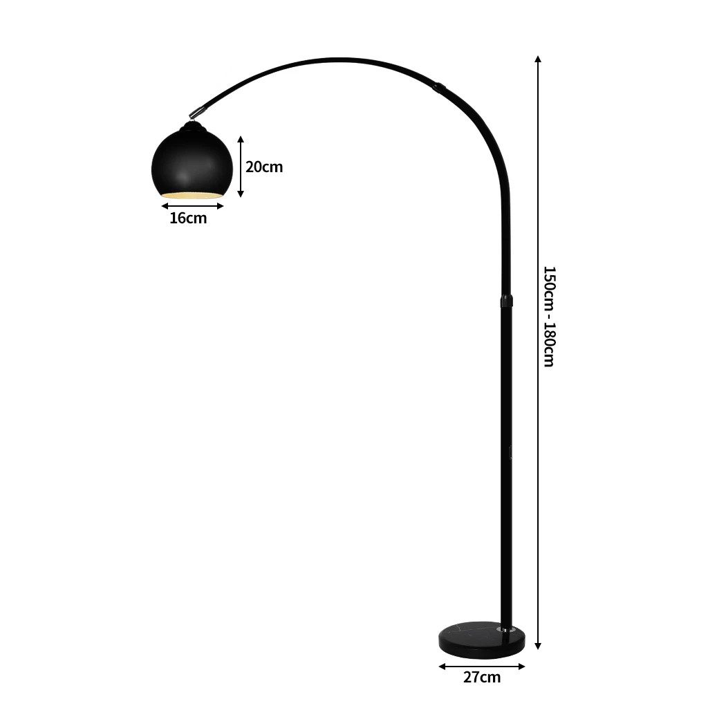 2 Emitto 1.8M Rotatabe Stand Light in Black Colour, 2 of 5