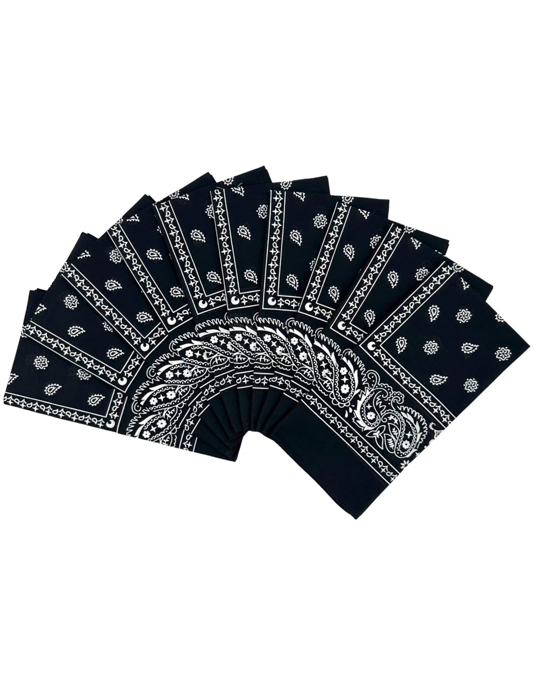 BR Costumes 20-Pack Paisley Cotton Bandanas for Head Wraps and Masks ...