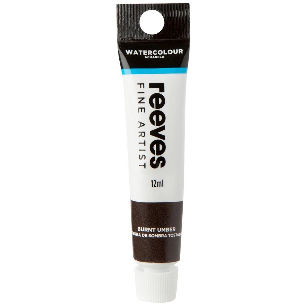 1 Reeves Watercolour Paint 12mL Burnt Umber, 1 of 1
