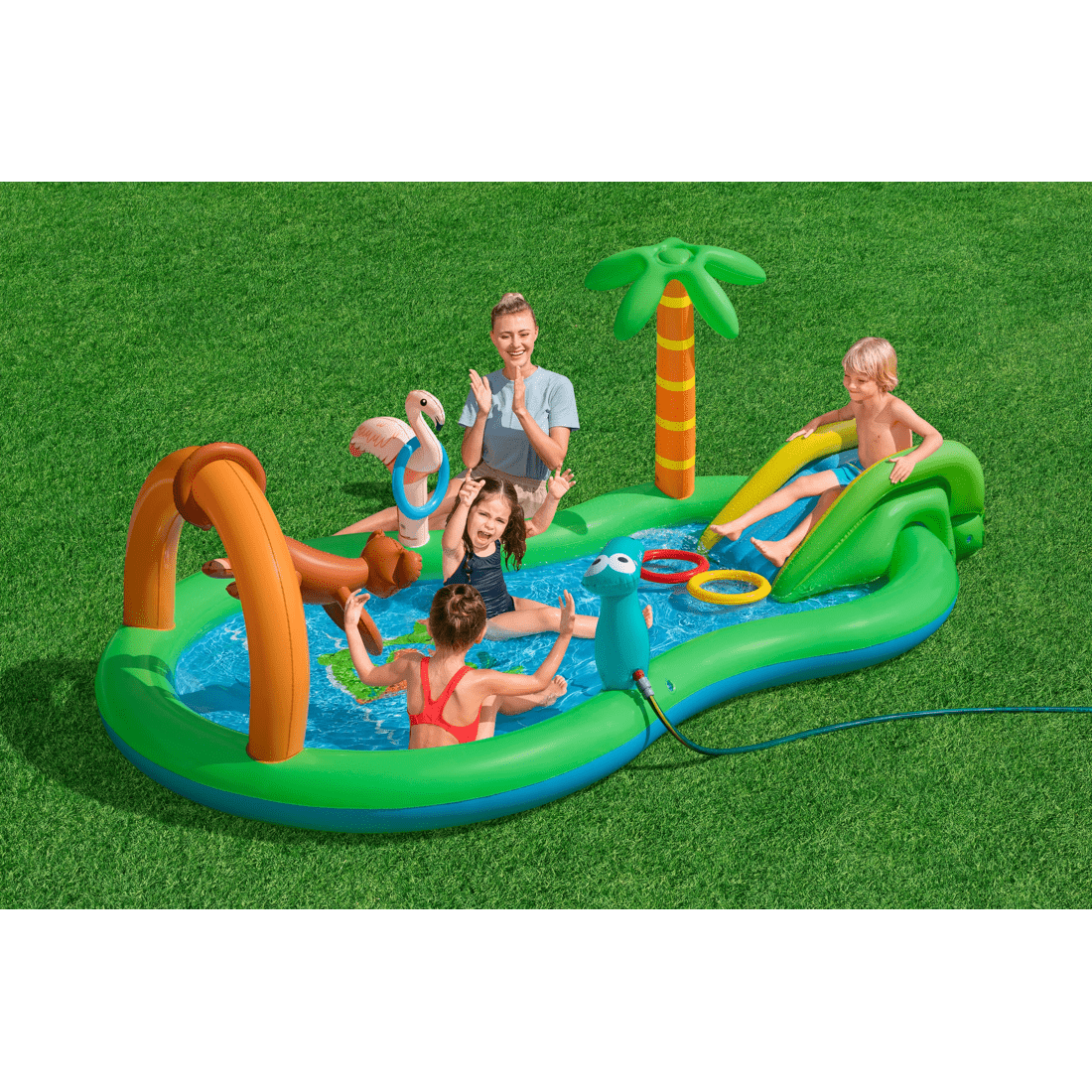 1 Bestway Tropical Island Play Center One Pool Set, 1 of 6