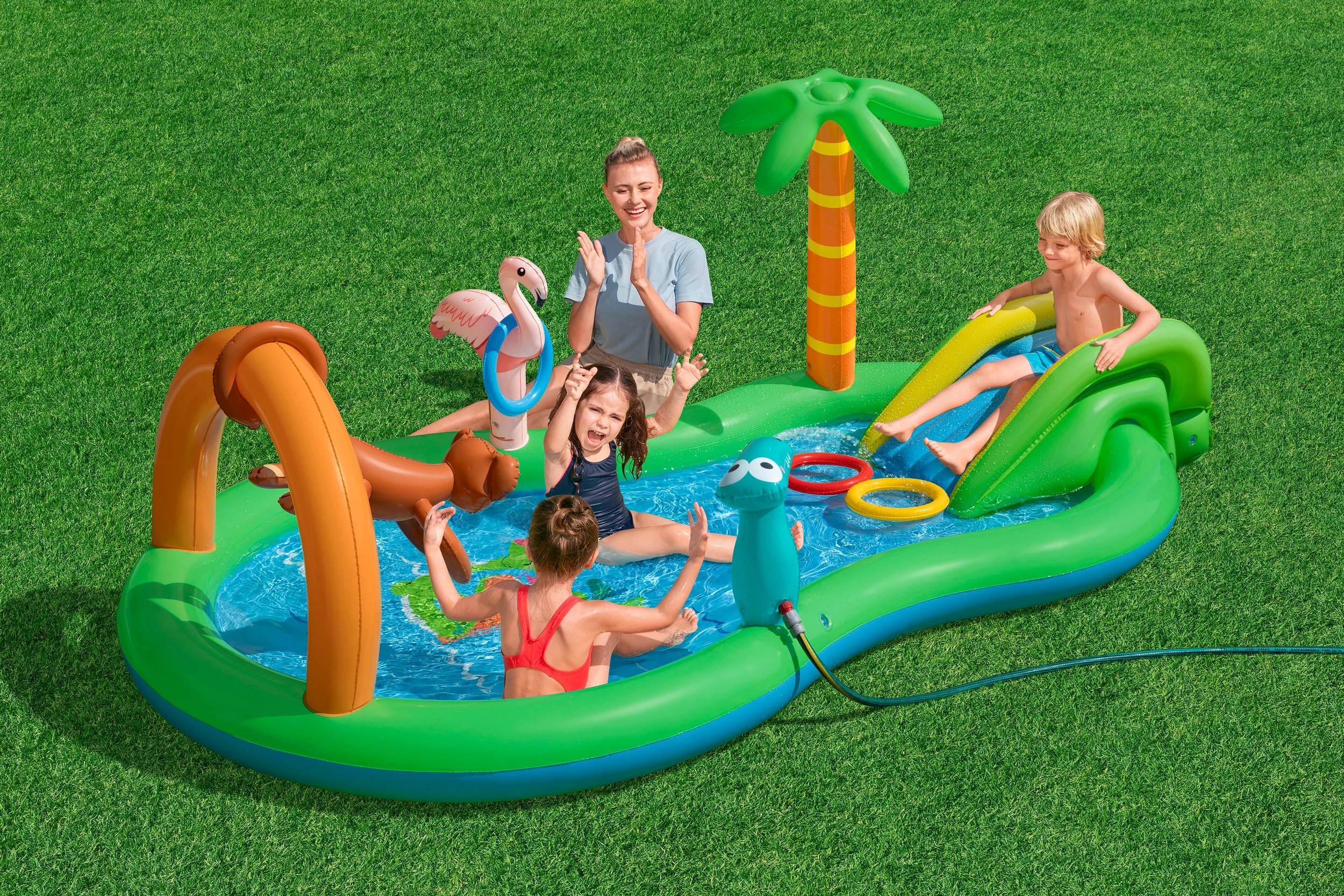 1 Bestway Tropical Island Play Center One Pool Set, 1 of 6