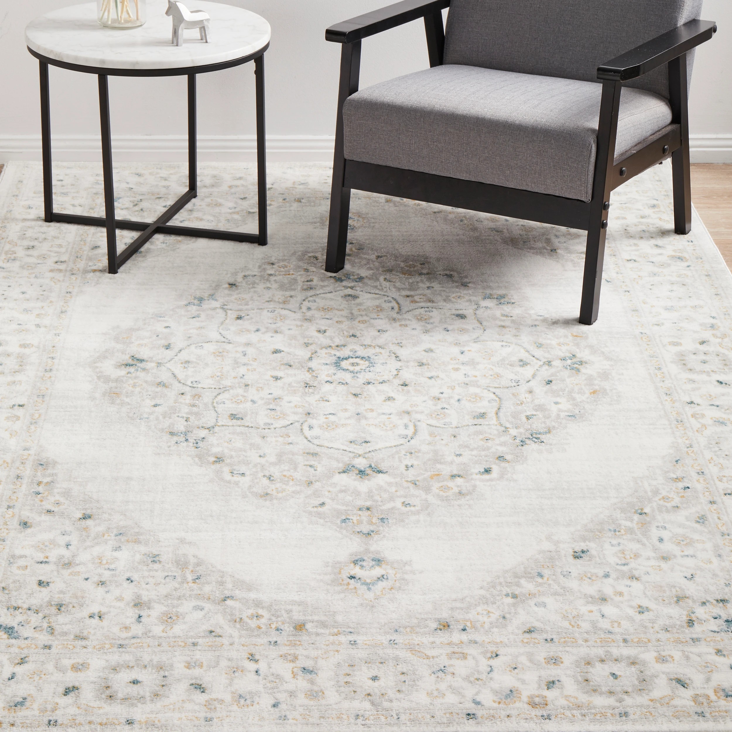 1 Common Ground Rugs Passion 77 230x160cm - Medium Bedroom Rug - Grey, 1 of 8