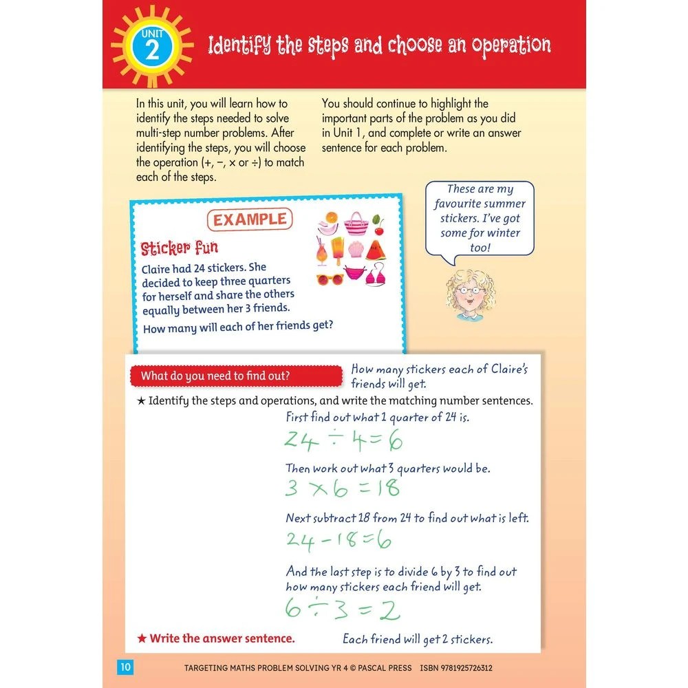 3 Targeting Maths Problem Solving Year 4, 3 of 8