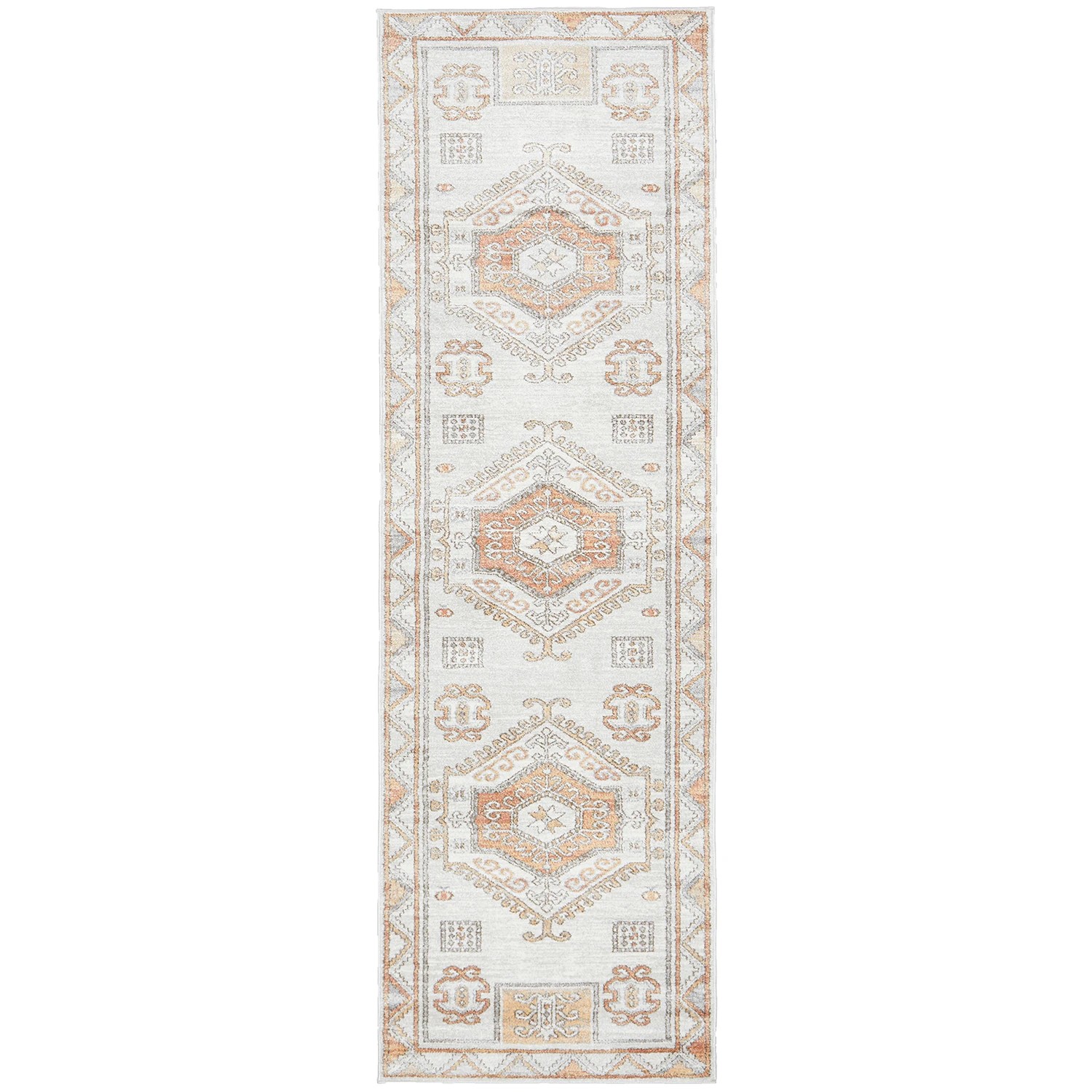 2 Common Ground Rugs Elite Caitlen 400x80cm - Large Runner Power Loomed Pet Friendly Rug - Natural, 2 of 9