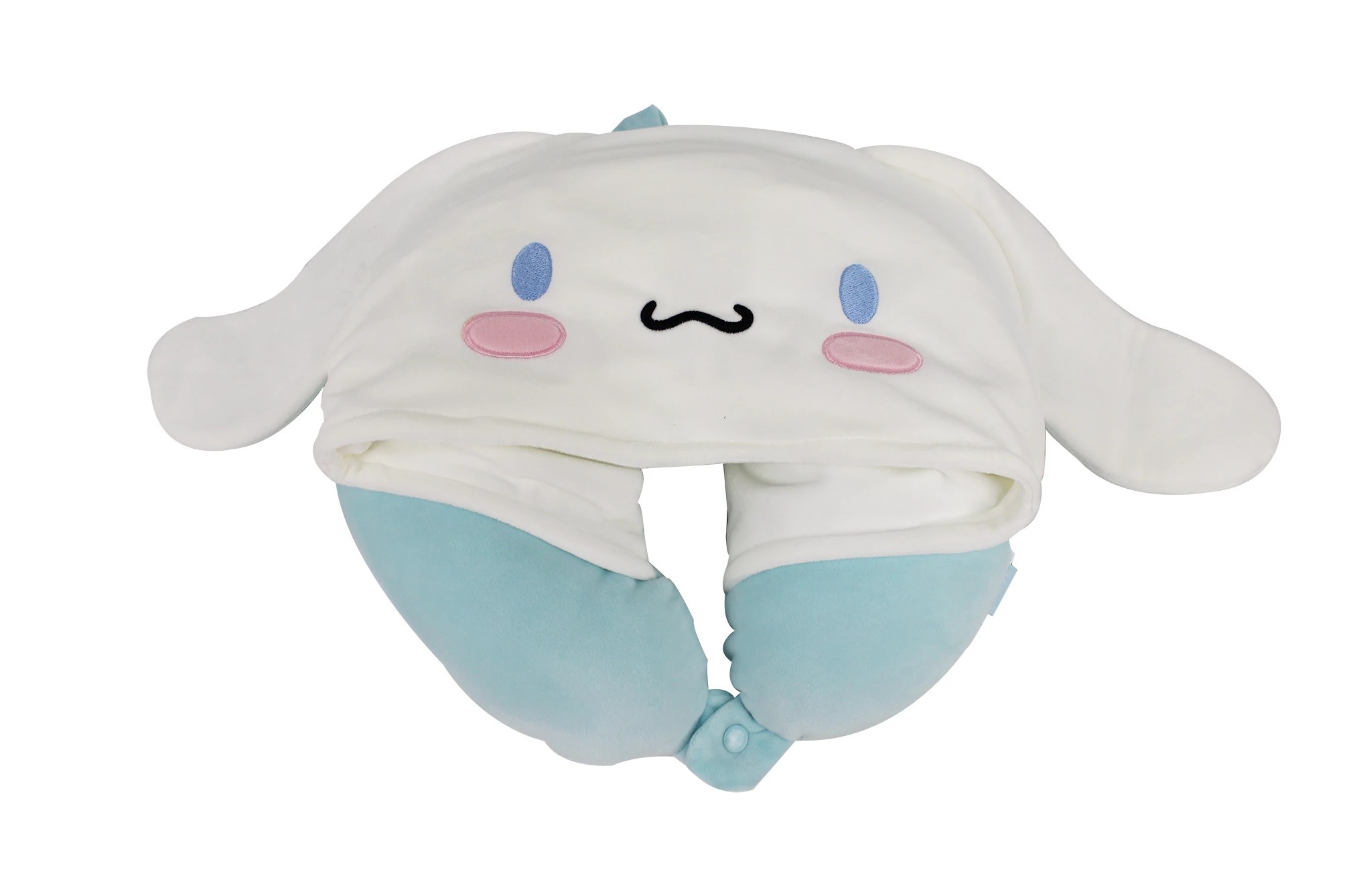 2 Hello Kitty and Friends Cinnamoroll Hooded Travel Pillow, 2 of 4