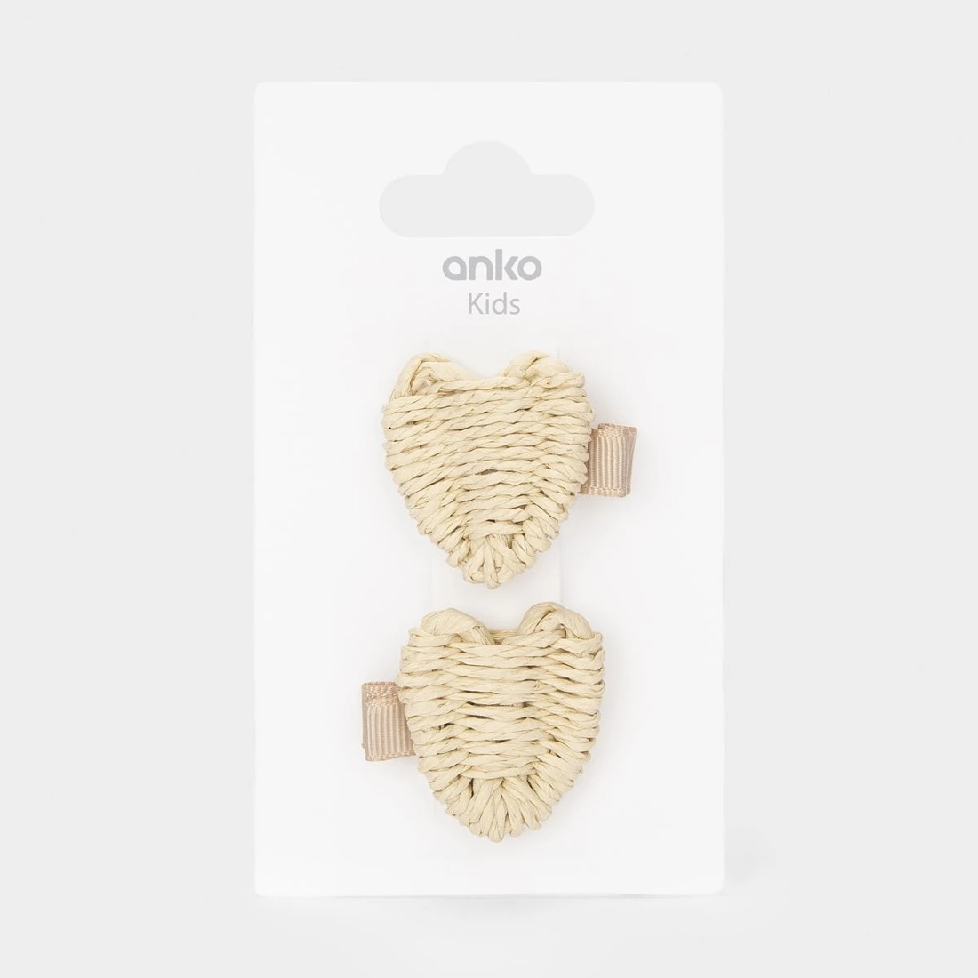 4 2 Pack Natural Hearts Snap Hair Clips, 4 of 4